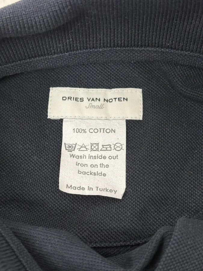 Dries Van Noten Dries Van Noten Navy Polo Shirt Size US S / EU 44-46 / 1 - 5 Thumbnail