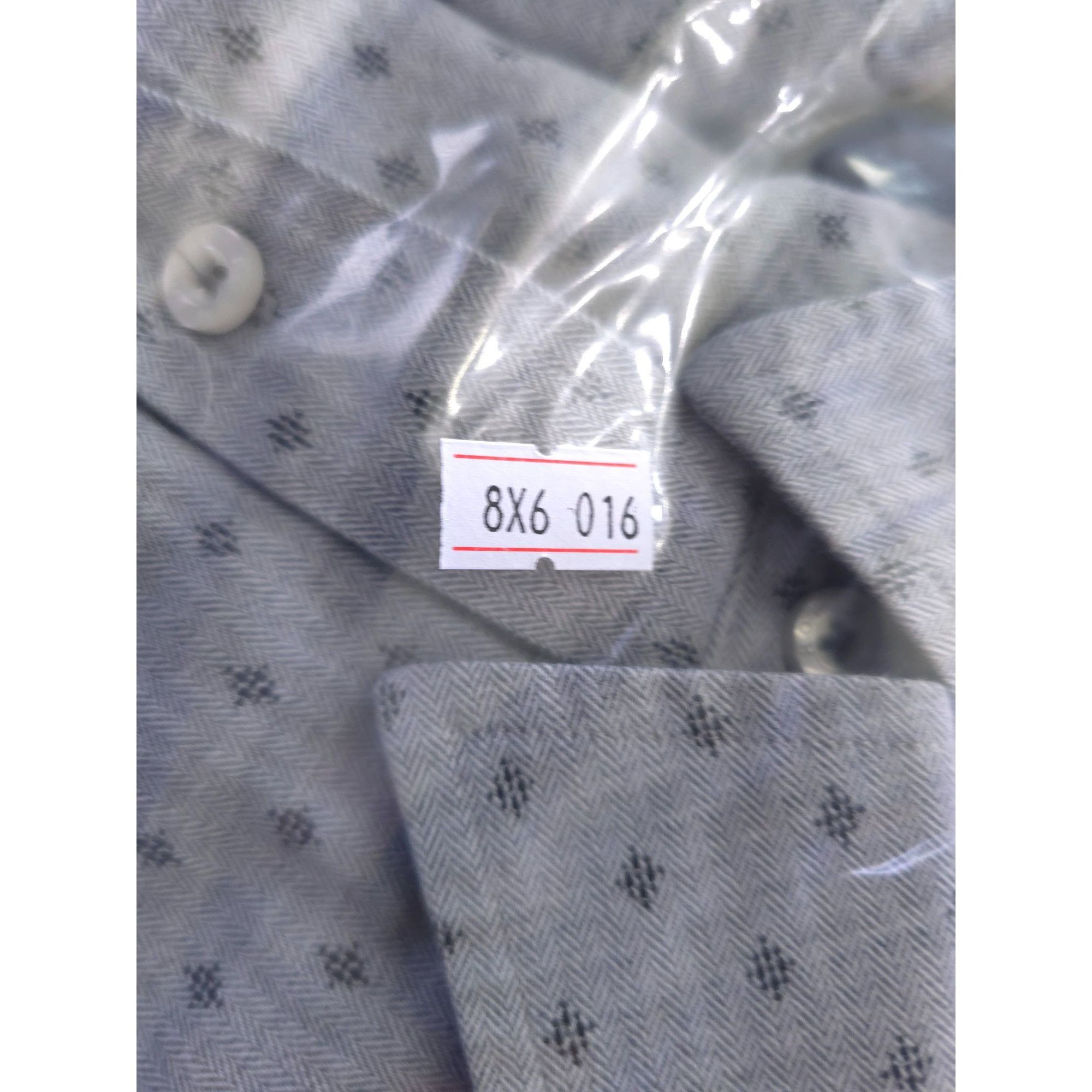 Other Rowm XLT 100% Cotton Light Blue/Gray Long Sleeve Button-Up S Size US XL / EU 56 / 4 - 6 Thumbnail