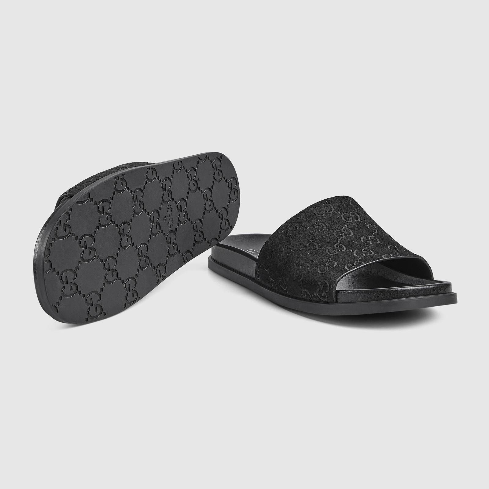 Gucci Gucci GG Suede Slide Sandals Size US 6 / EU 39 - 4 Thumbnail