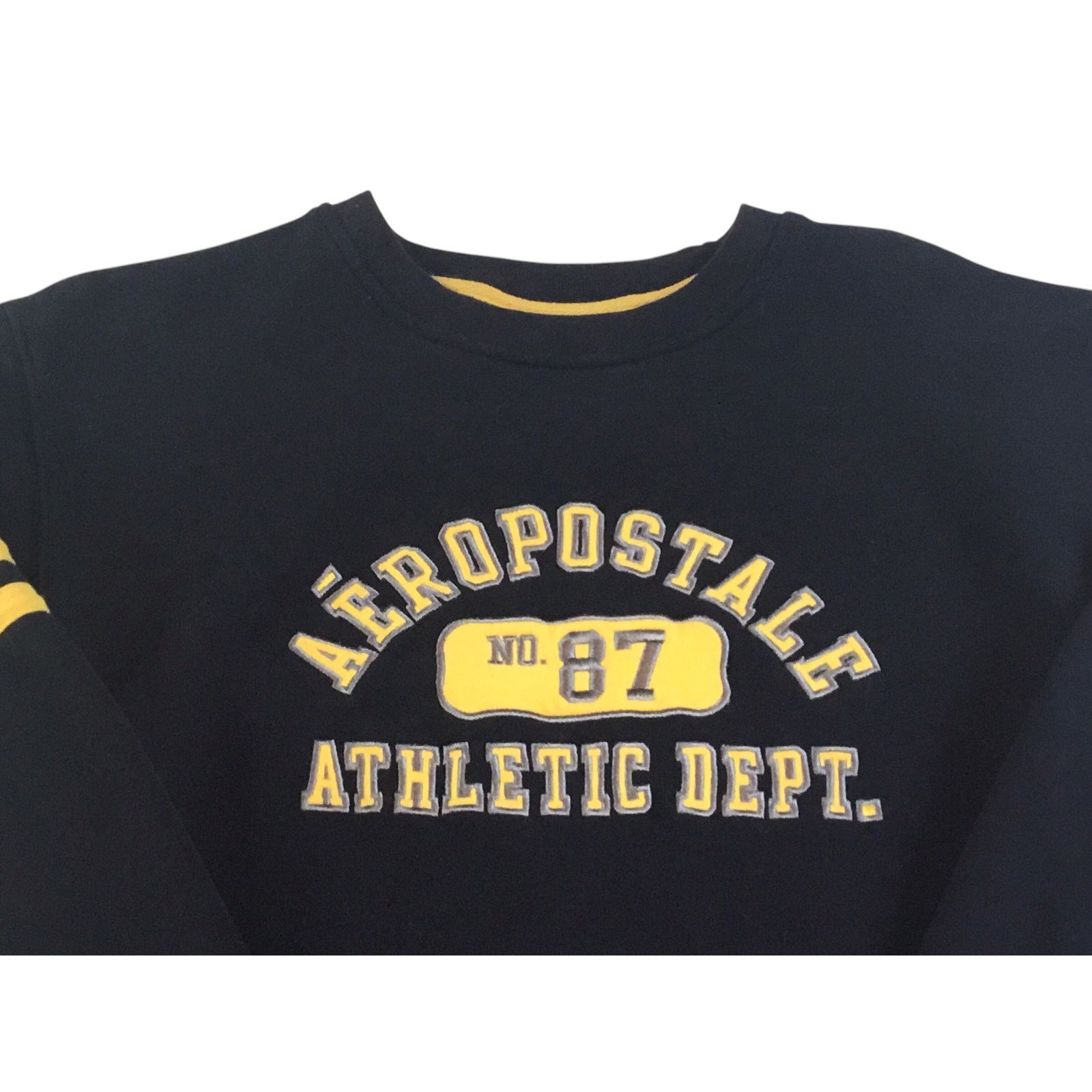 Aeropostale Aeropostale Sweatshirt Vintage Navy Blue Gold No. 87 Medium Size US M / EU 48-50 / 2 - 3 Thumbnail