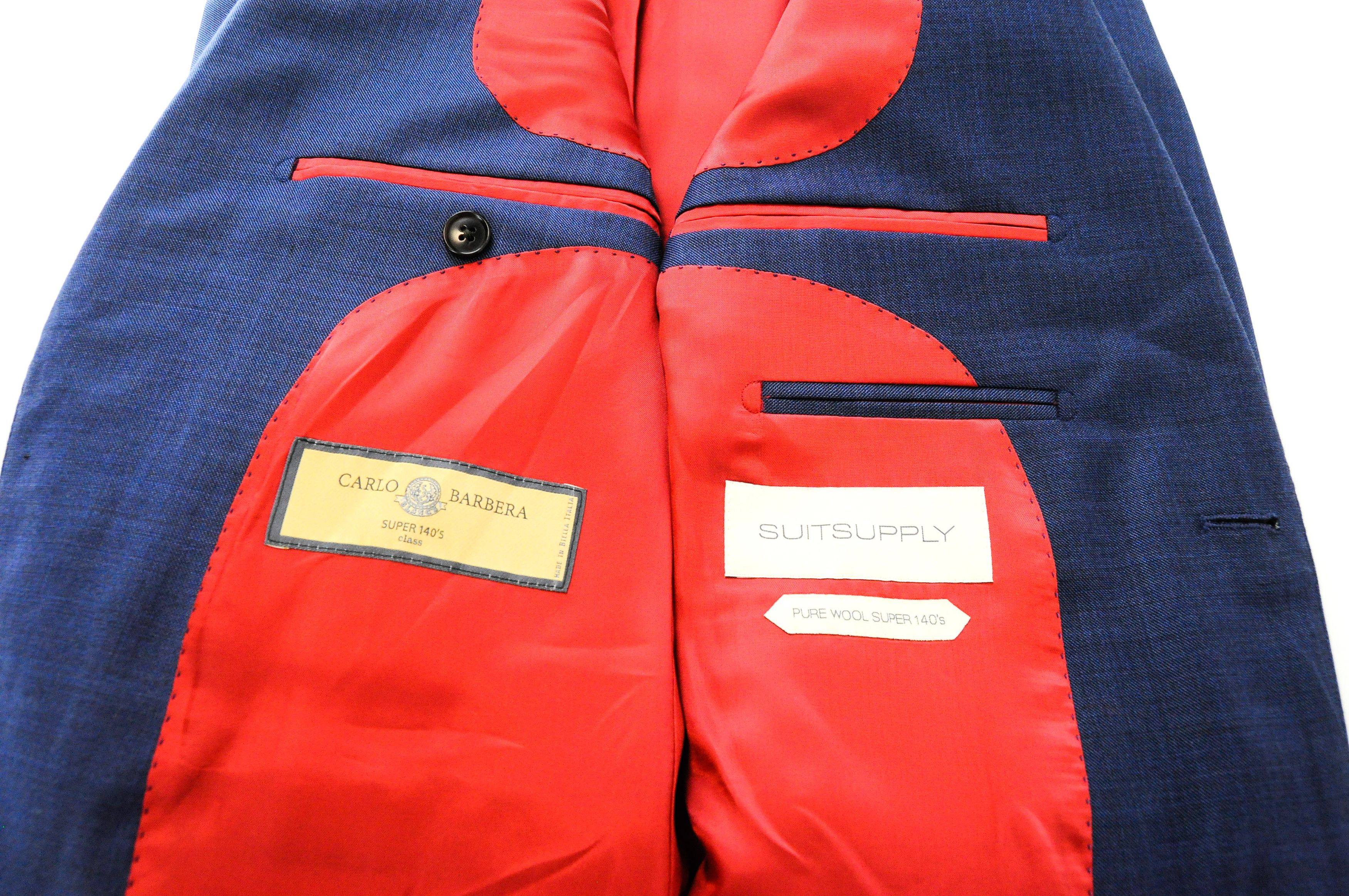 Suitsupply SIENNA UK36R Wool Super140 Blue Blazer 56420 Size 36R - 5 Thumbnail