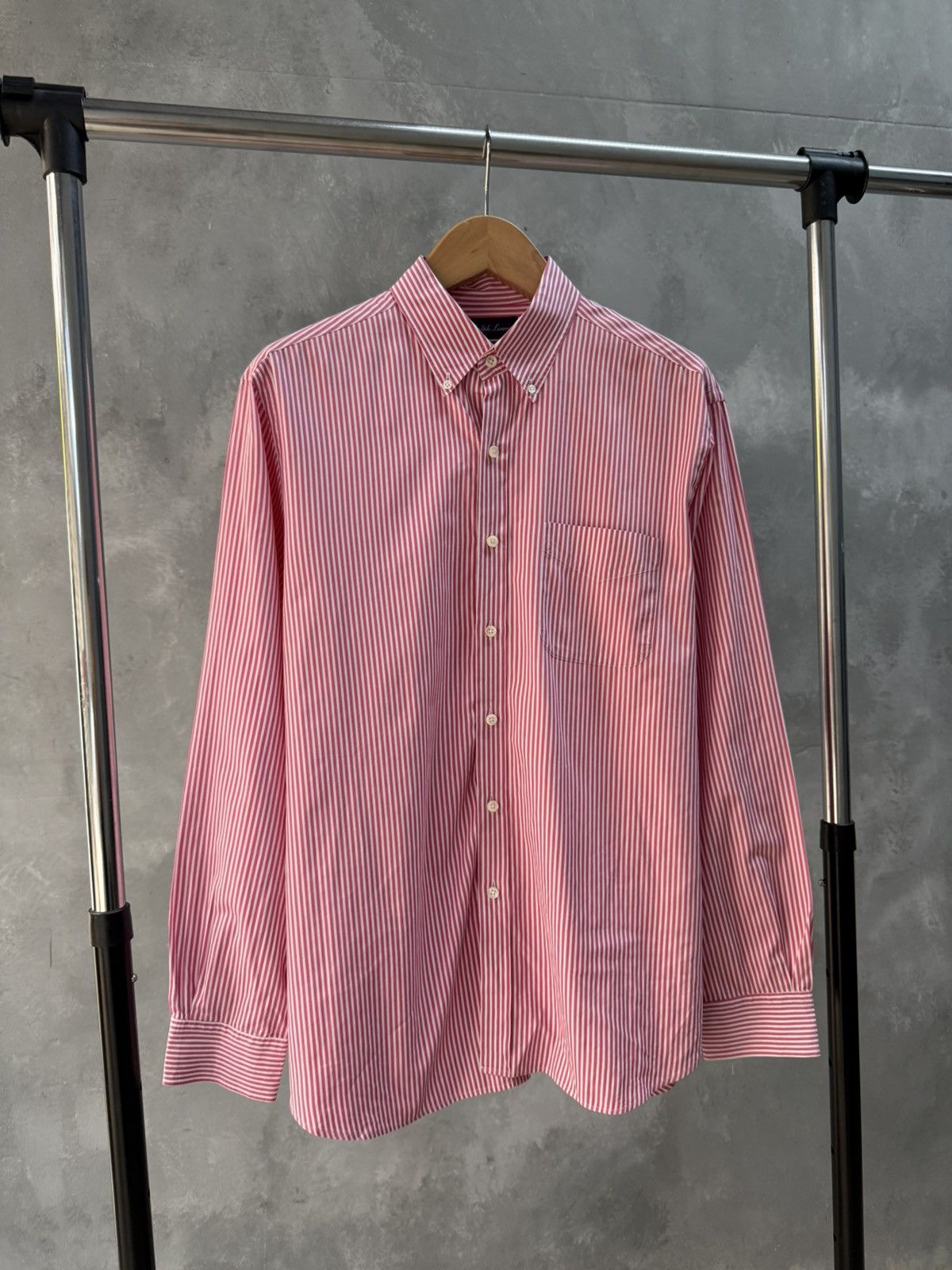 Ralph Lauren Purple Label Ralph Lauren Purple Label Striped Shirt Size US L / EU 52-54 / 3 - 2 Thumbnail
