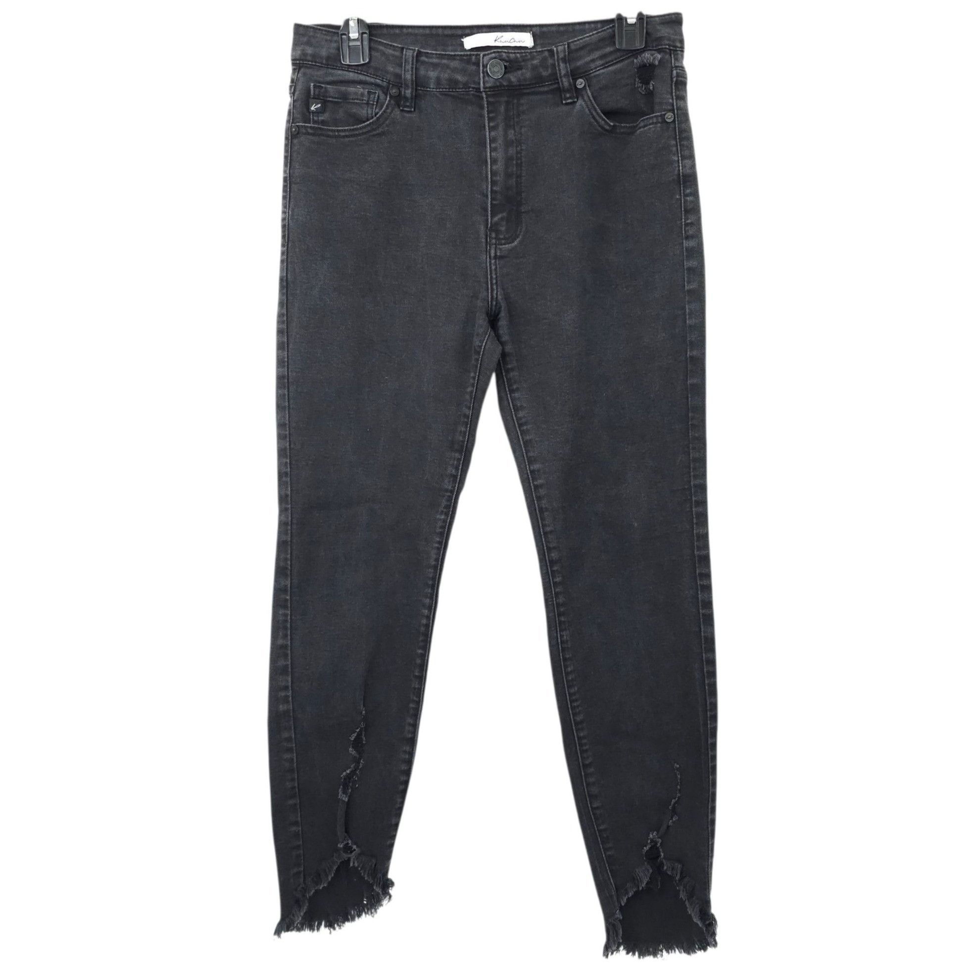 Kancan USA KanCan Distressed Ripped Ankle Skinny Jeans Womens 9 Size 29" - 1 Thumbnail