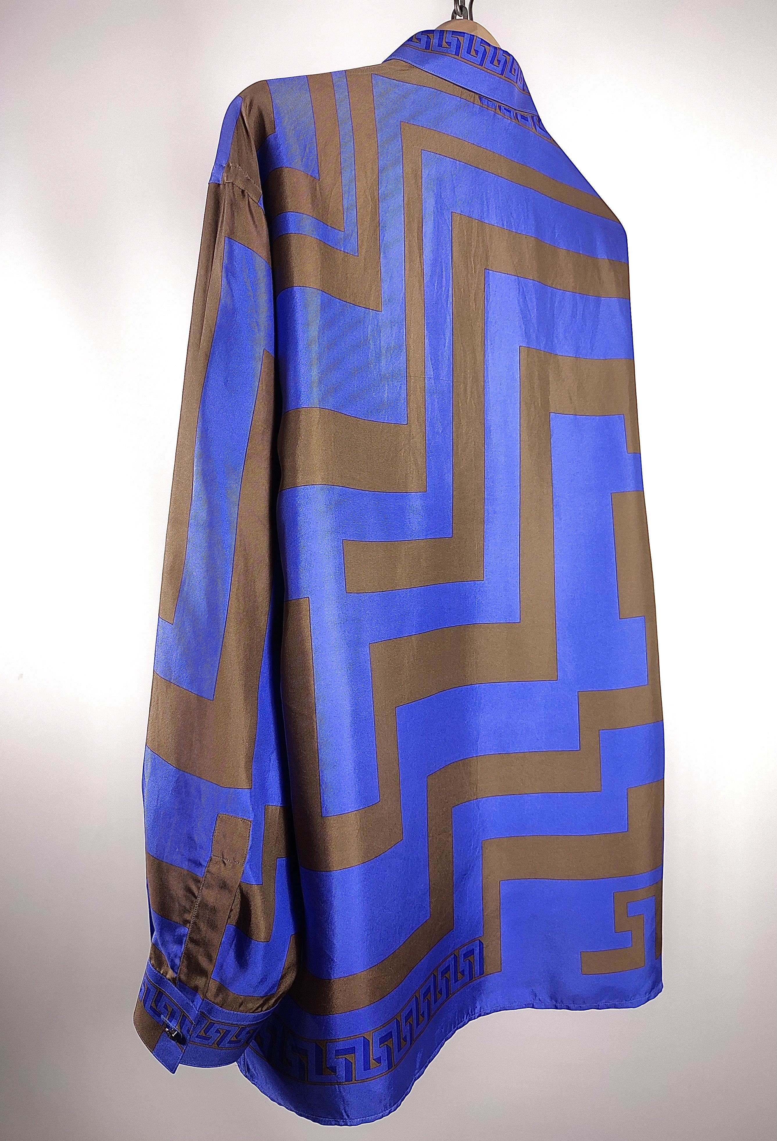 Versace Versace Silk Multicolor Full Print Shirt Size US XL / EU 56 / 4 - 16 Thumbnail