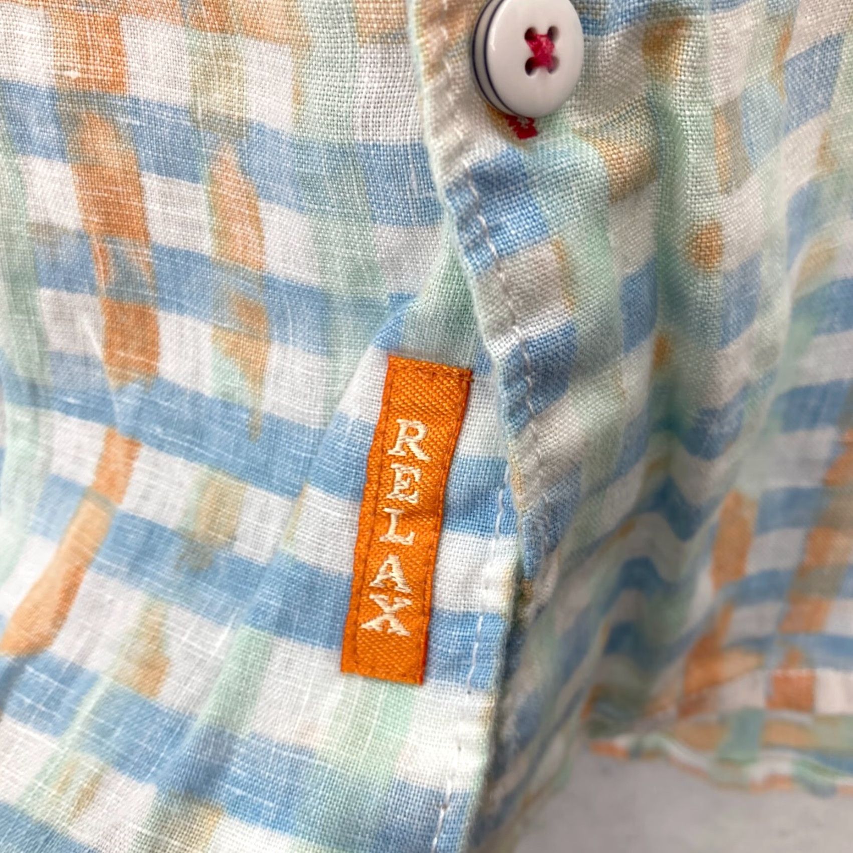 Tommy Bahama Tommy Bahama Relax Linen Button Up Shirt Mens XL Blue Plaid Long Sleeve Nautical Size US XL / EU 56 / 4 - 6 Thumbnail