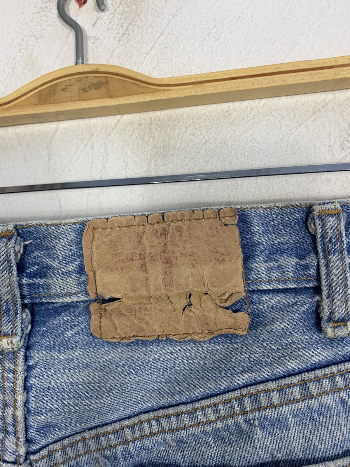 Levi's Levis Strauss Lot 501 Patchwork Indigo Denim Straight Cut Size US 30 / EU 46 - 10 Thumbnail
