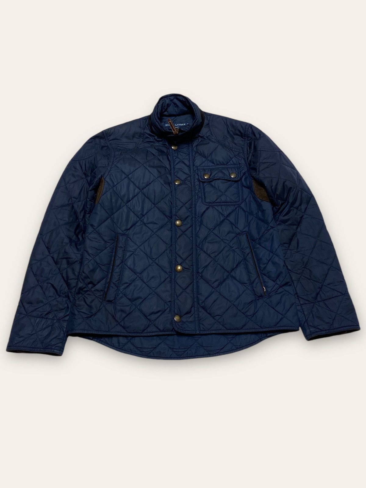 Ralph Lauren Vintage RALPH LAUREN QUILTED Jacket Navy Colour Size S / US 4 / IT 40 - 1 Thumbnail