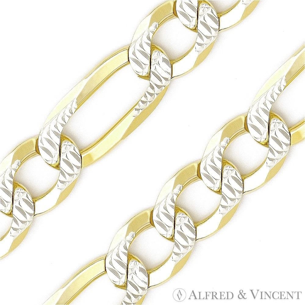 Other 3.6mm Figaro / Figaroa Link D-Cut Pave Chain Anklet Size ONE SIZE - 2 Thumbnail