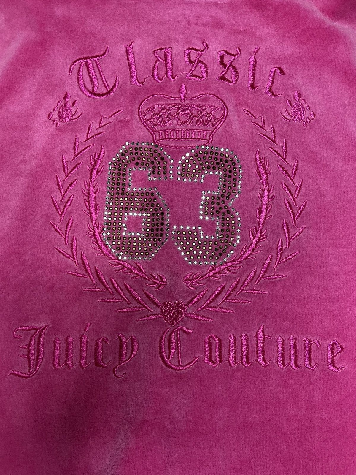 Juicy Couture Vintage Y2K Juice Couture 00’s Pink Zip Hoodie RARE Size L / US 10 / IT 46 - 4 Thumbnail