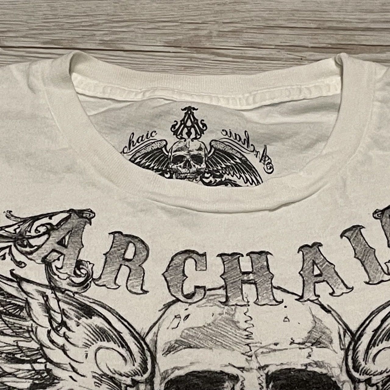 Affliction × Ed Hardy × Tapout Rare Wings Cross Tee Y2K Affliction Style Size US L / EU 52-54 / 3 - 3 Thumbnail