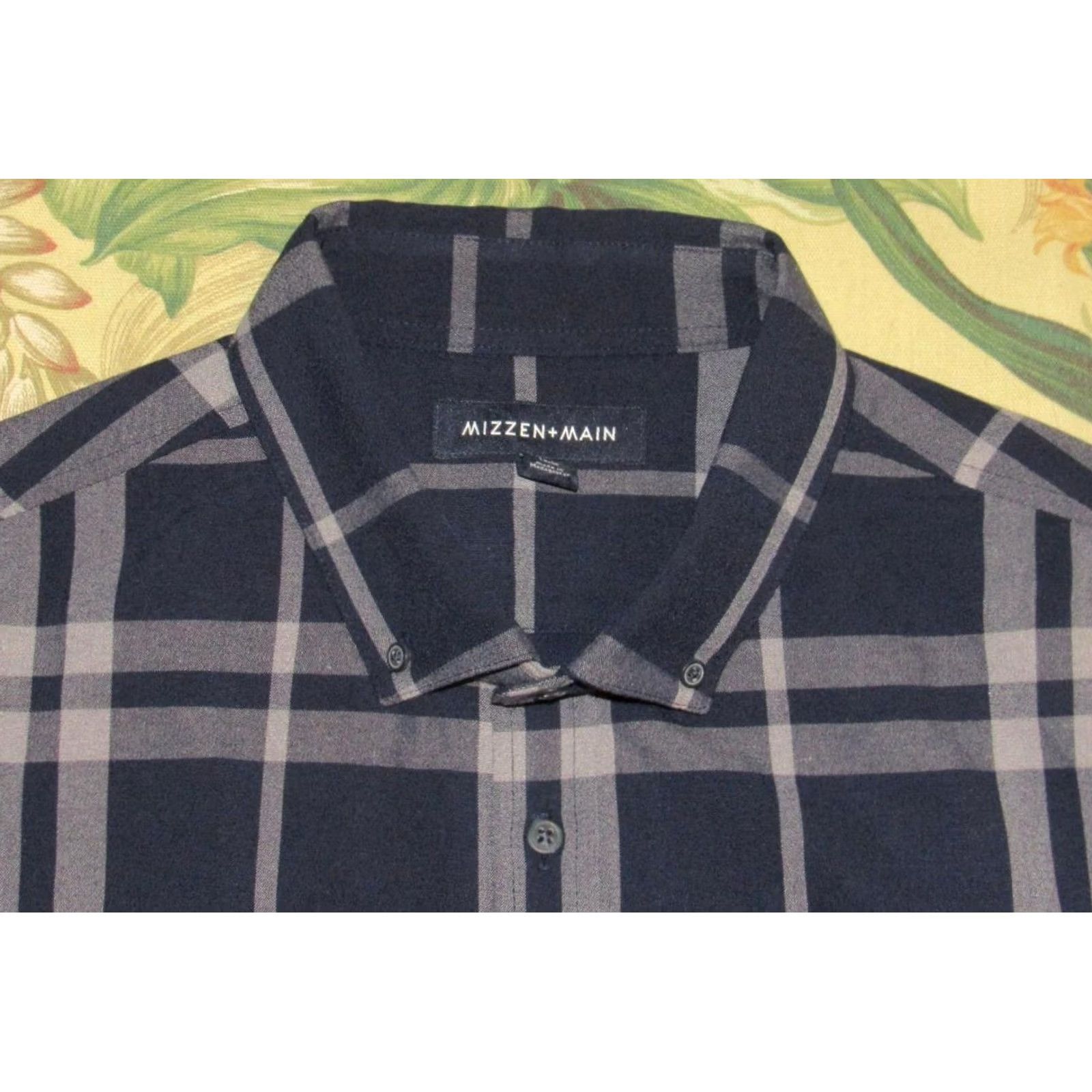 Mizzen+Main MIZZEN + MAIN Blue Rayon Blend Long Sleeve Button Down Shirt Trim XL Mens XL Blue Rayon Blend Long Sleeve Button Down Shirt Trim XL Size US XL / EU 56 / 4 - 2 Thumbnail