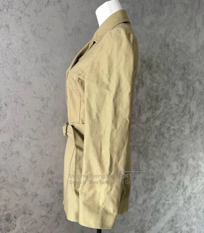 Burberry Burberry Green Cotton Long Coat for Women. Size M / US 6-8 / IT 42-44 - 4 Thumbnail