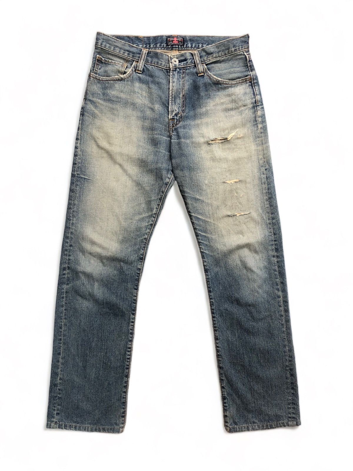 Hysteric Glamour Vintage GL Heart Mud Washed Distressed Jeans Size US 32 / EU 48 - 1 Thumbnail