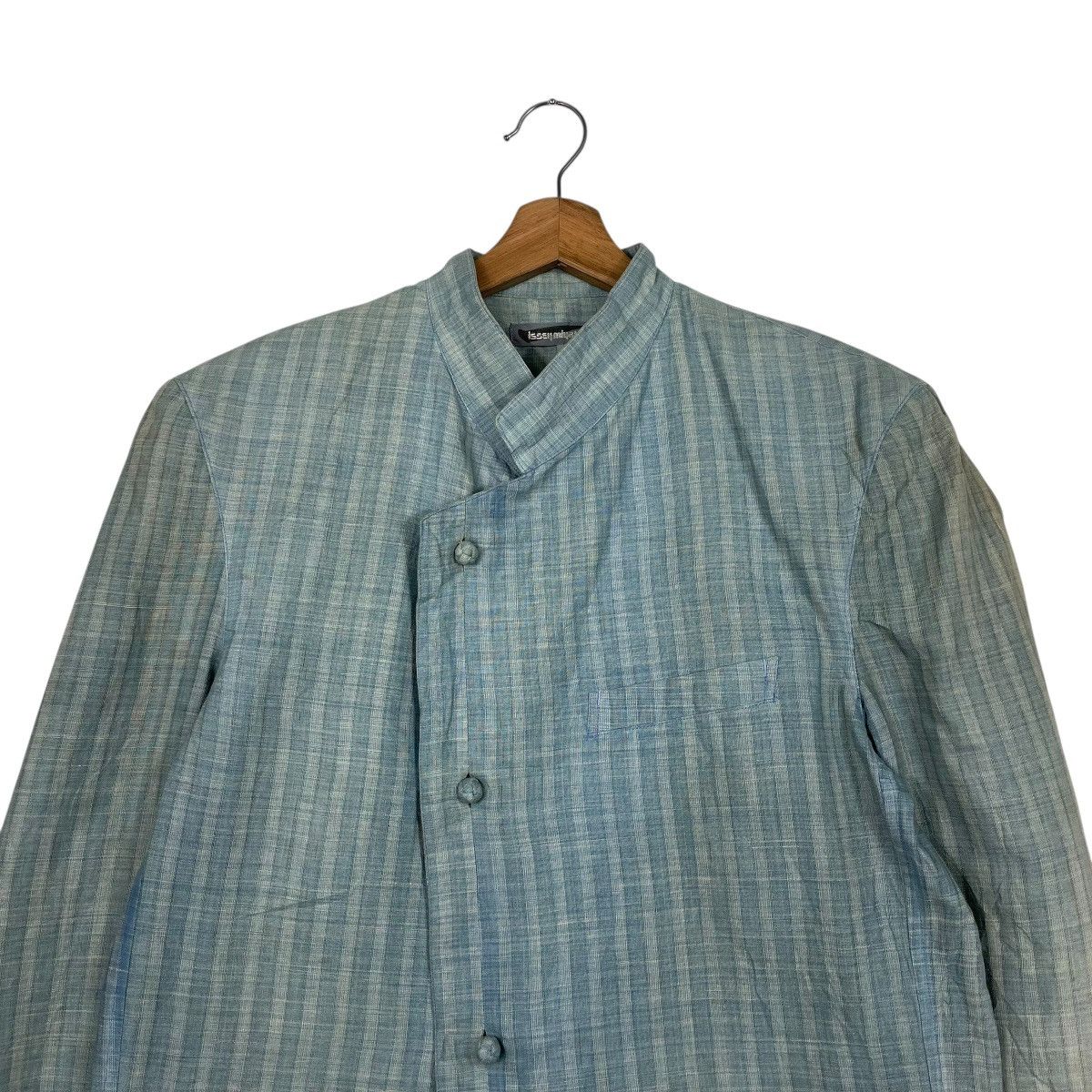 Issey Miyake Vintage 80s Issey Miyake Hickory Faded Jacket Size US M / EU 48-50 / 2 - 2 Thumbnail