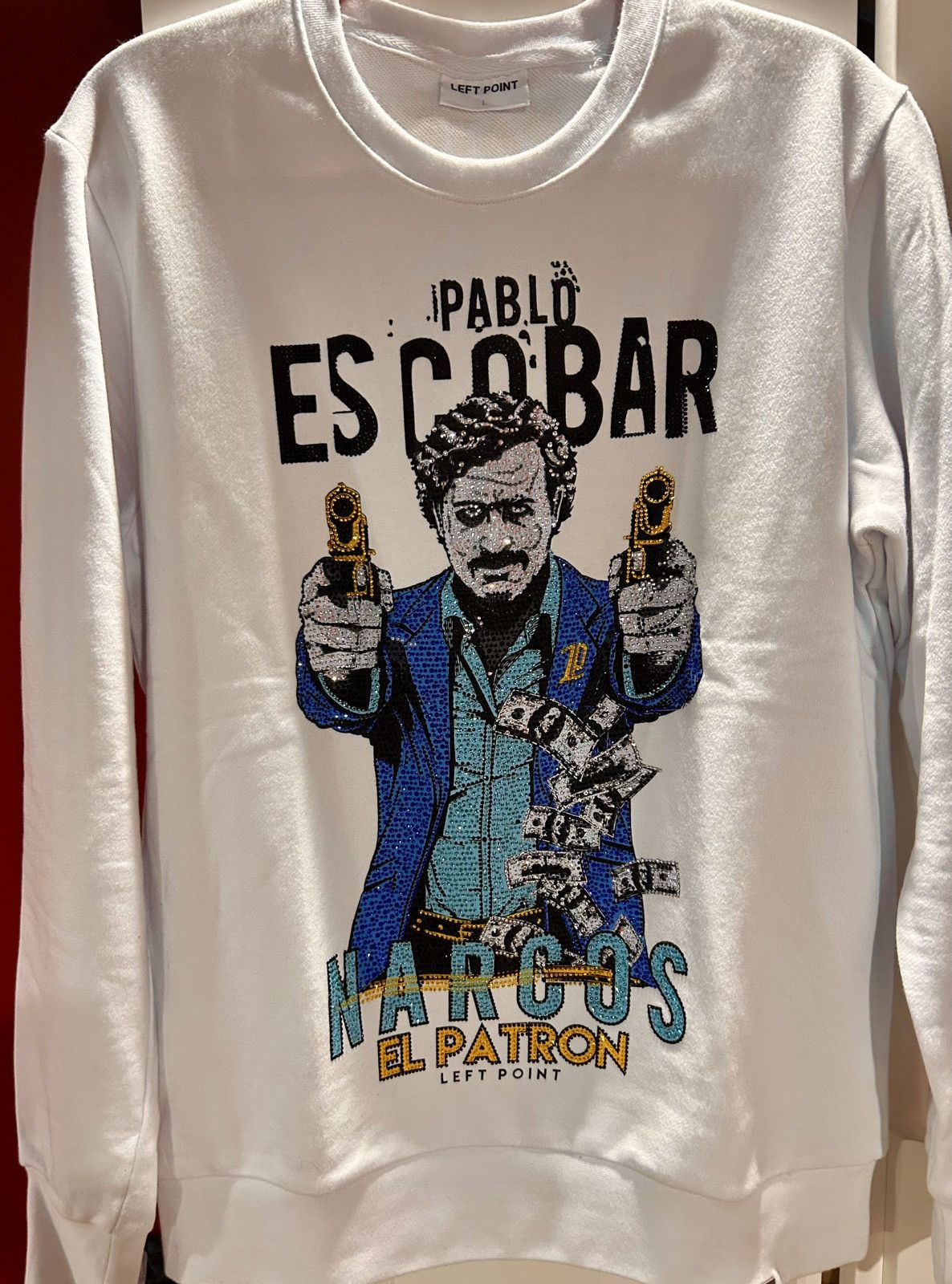 Other LEFT POINT - Pablo Escobar Narcos El Patron Crewneck LG Size US L / EU 52-54 / 3 - 16 Thumbnail