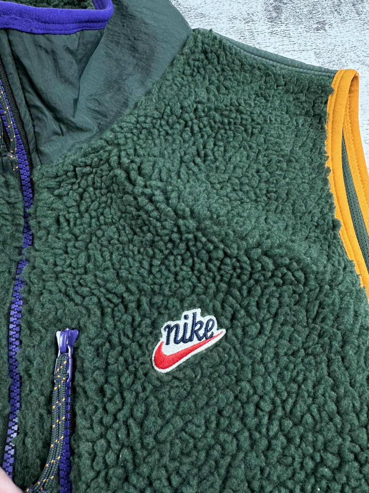 Nike Nike Green Sherpa Vest Zip Sportswear Fleece Y2K Polar Men’s M Size Jacket Winderbreaker Size US L / EU 52-54 / 3 - 6 Thumbnail