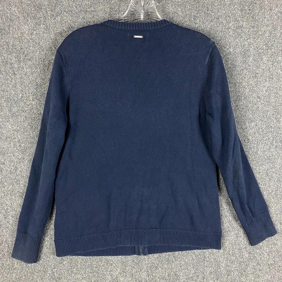 Nautica Nautica Sweater Women's Medium Full Zip 100% Cotton M Size M / US 6-8 / IT 42-44 - 7 Thumbnail