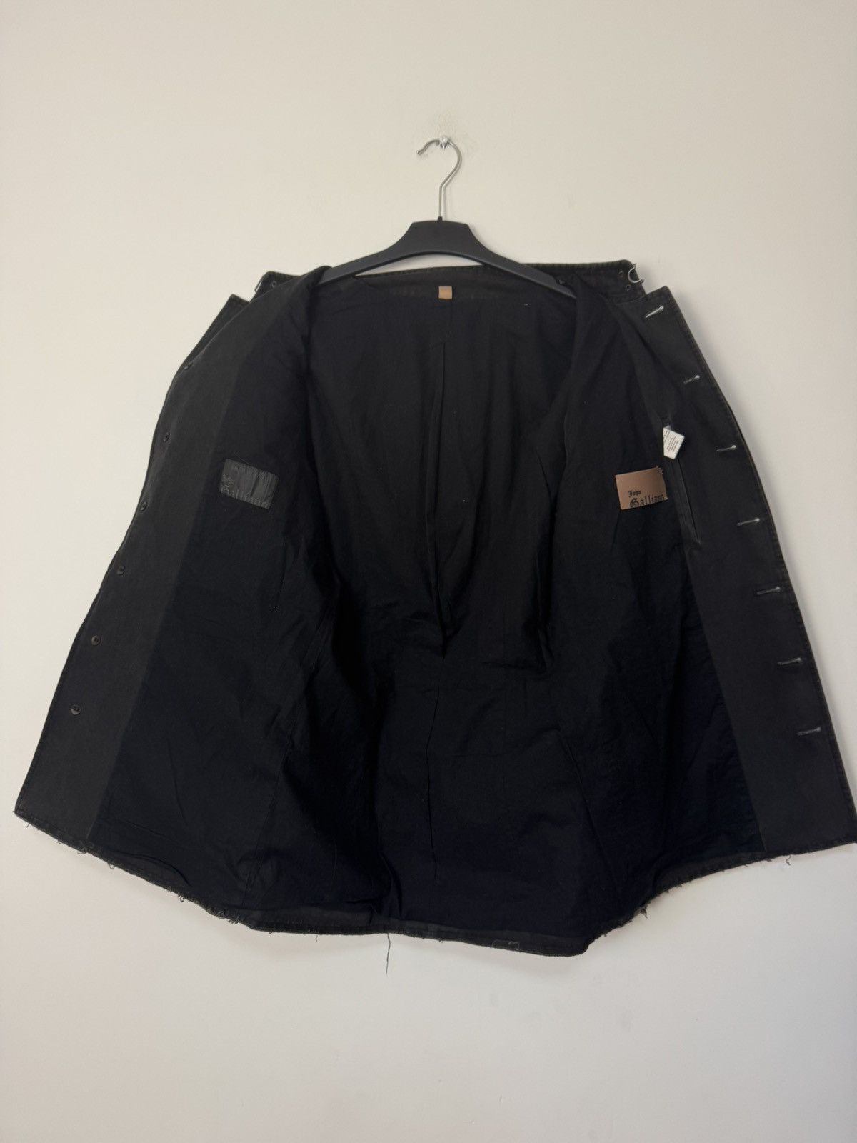 John Galliano Archive John Galliano Black Light Cotton Military Jacket Size US M / EU 48-50 / 2 - 20 Thumbnail