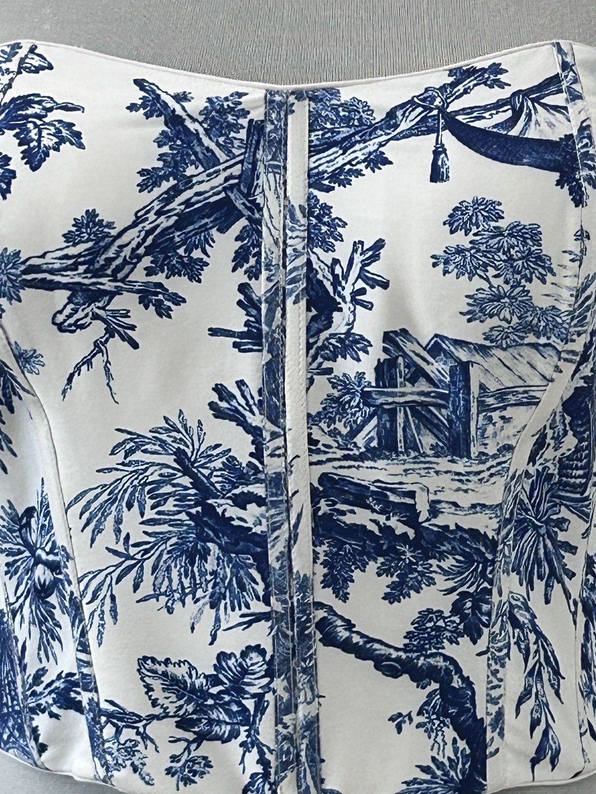 Other One-of-One Handcrafted Toile Corset Size S / US 4 / IT 40 - 2 Thumbnail
