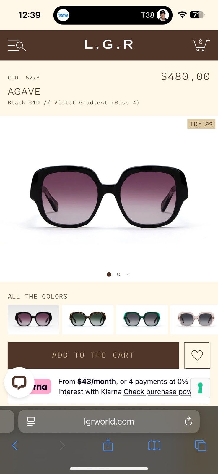 L.G.R L.G.R Agave Womens Sunglasses Size ONE SIZE - 6 Thumbnail