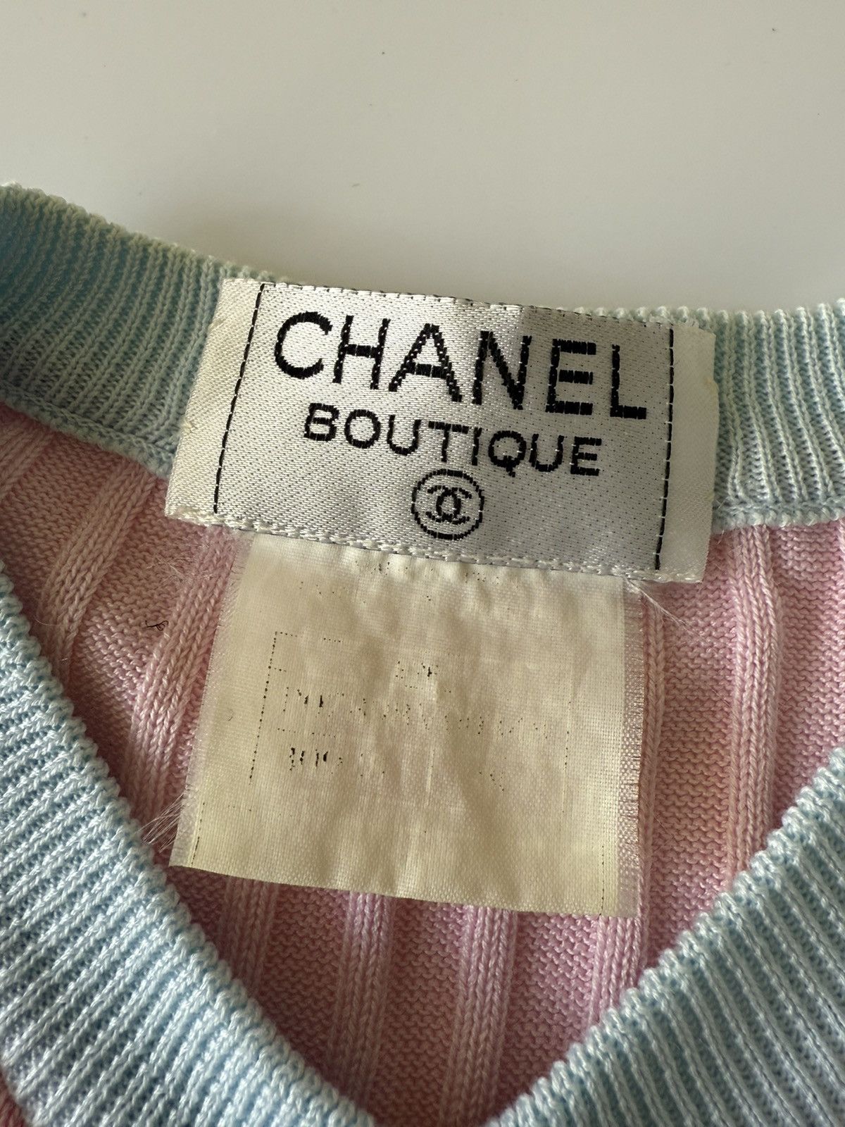 Chanel Chanel Boutique Pink Ribbed Cardigan Size S / US 4 / IT 40 - 6 Thumbnail