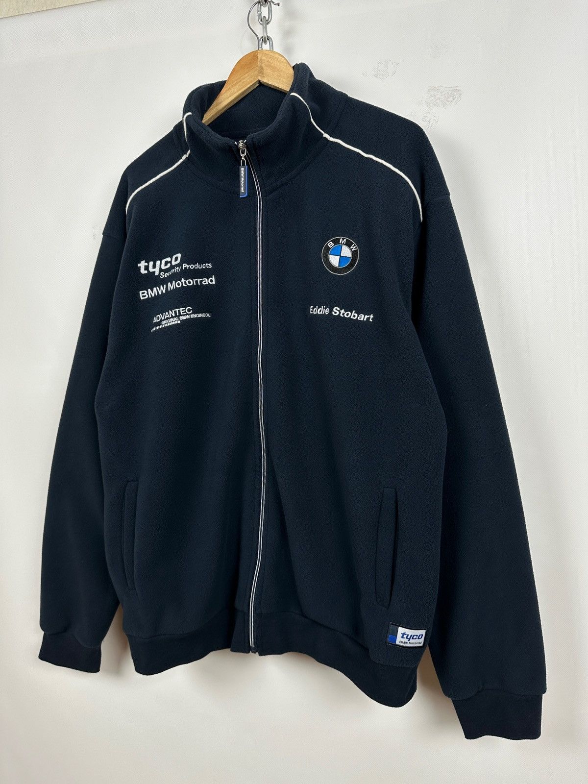 BMW Vintage BMW Tyco Motorrad Racing Fleece Jacket Size US XL / EU 56 / 4 - 3 Thumbnail