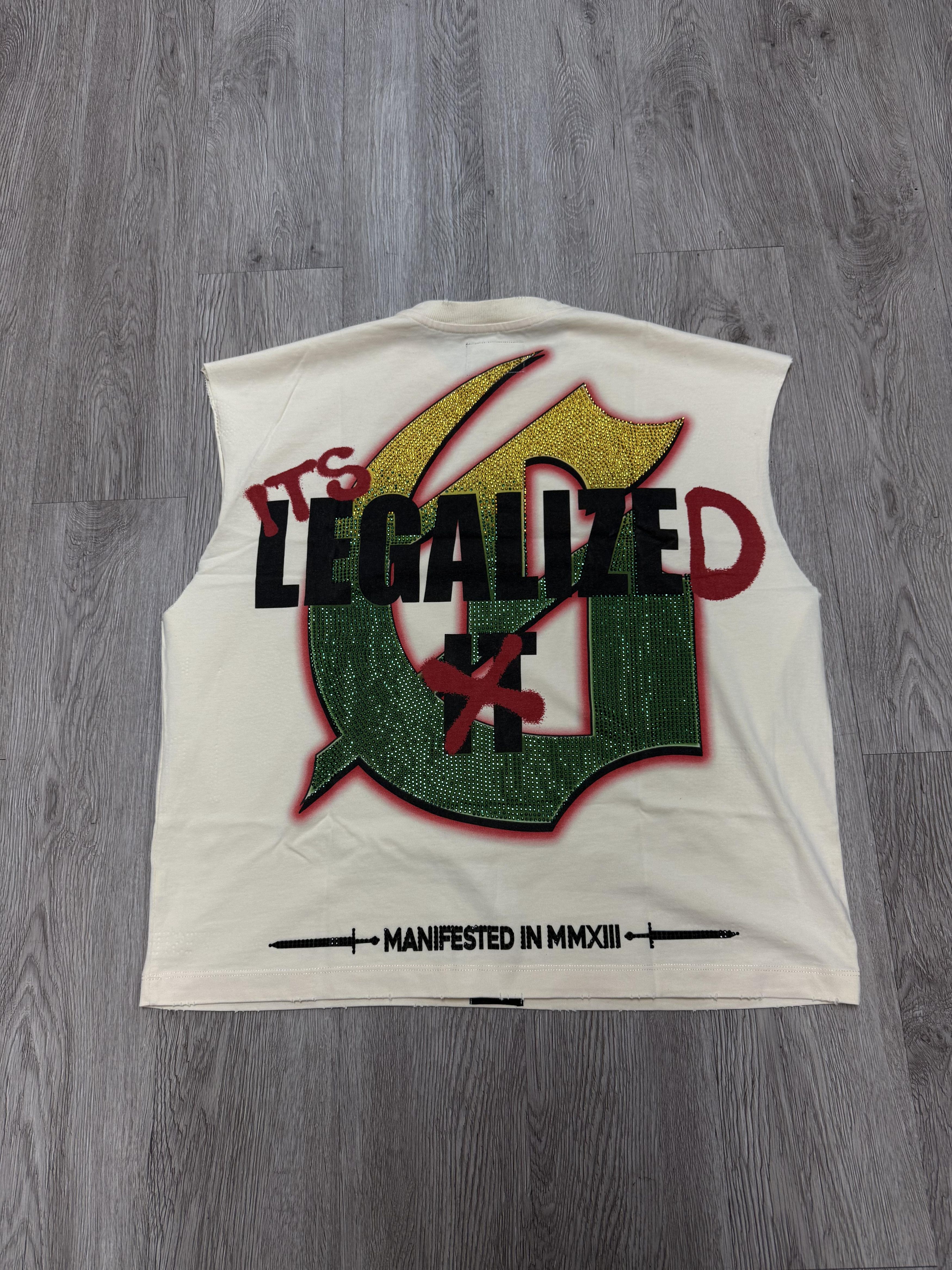 Godspeed Godspeed "420 Indoor VVS" Bone Sleeveless Tee Size US XXL / EU 58 / 5 - 2 Thumbnail