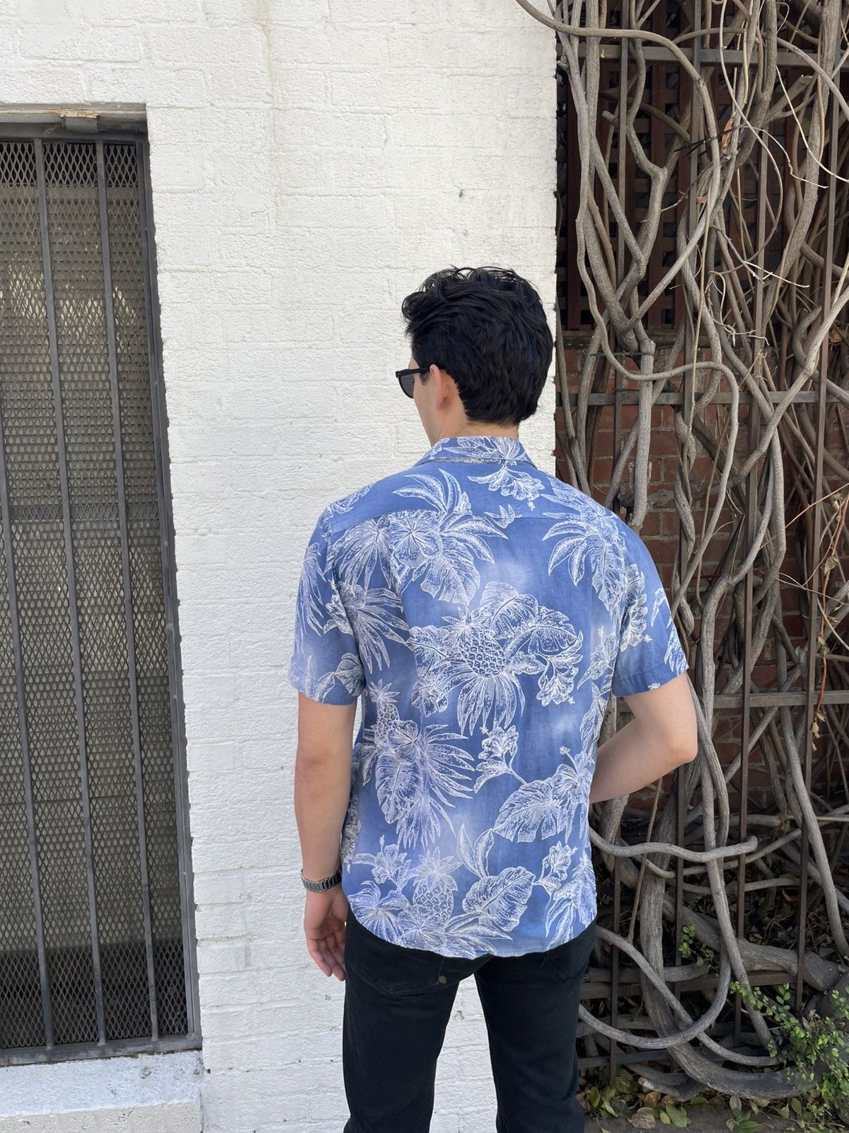 Tasso Elba × Tommy Bahama × Zara tasso elba Hawaiian tropical button down silk shirt sz L Size US L / EU 52-54 / 3 - 2 Thumbnail
