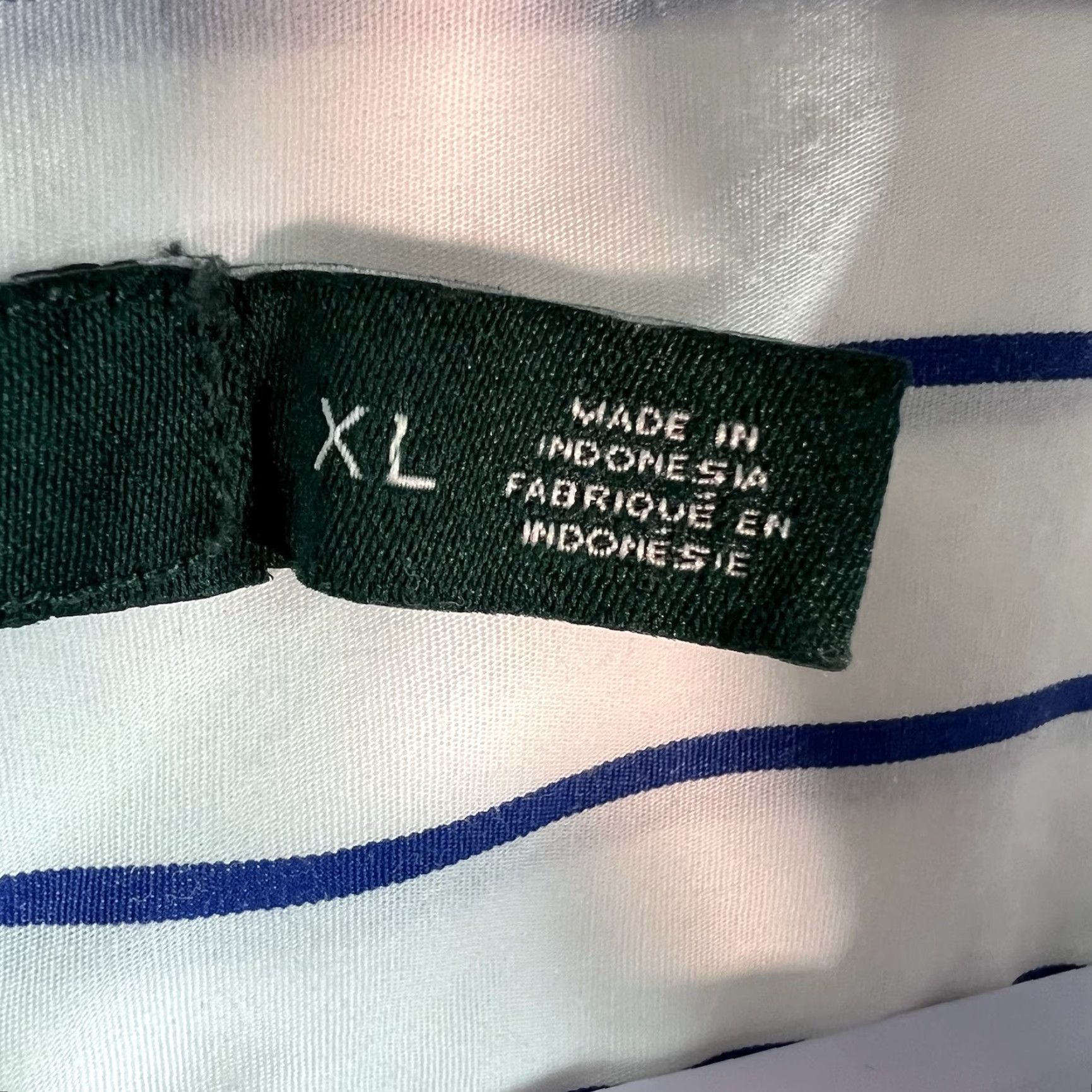 Ralph Lauren Lauren Ralph Lauren Men's XL Blue and White Striped Cotton Button-Up Shirt Casual Business Formal Size US XL / EU 56 / 4 - 6 Thumbnail