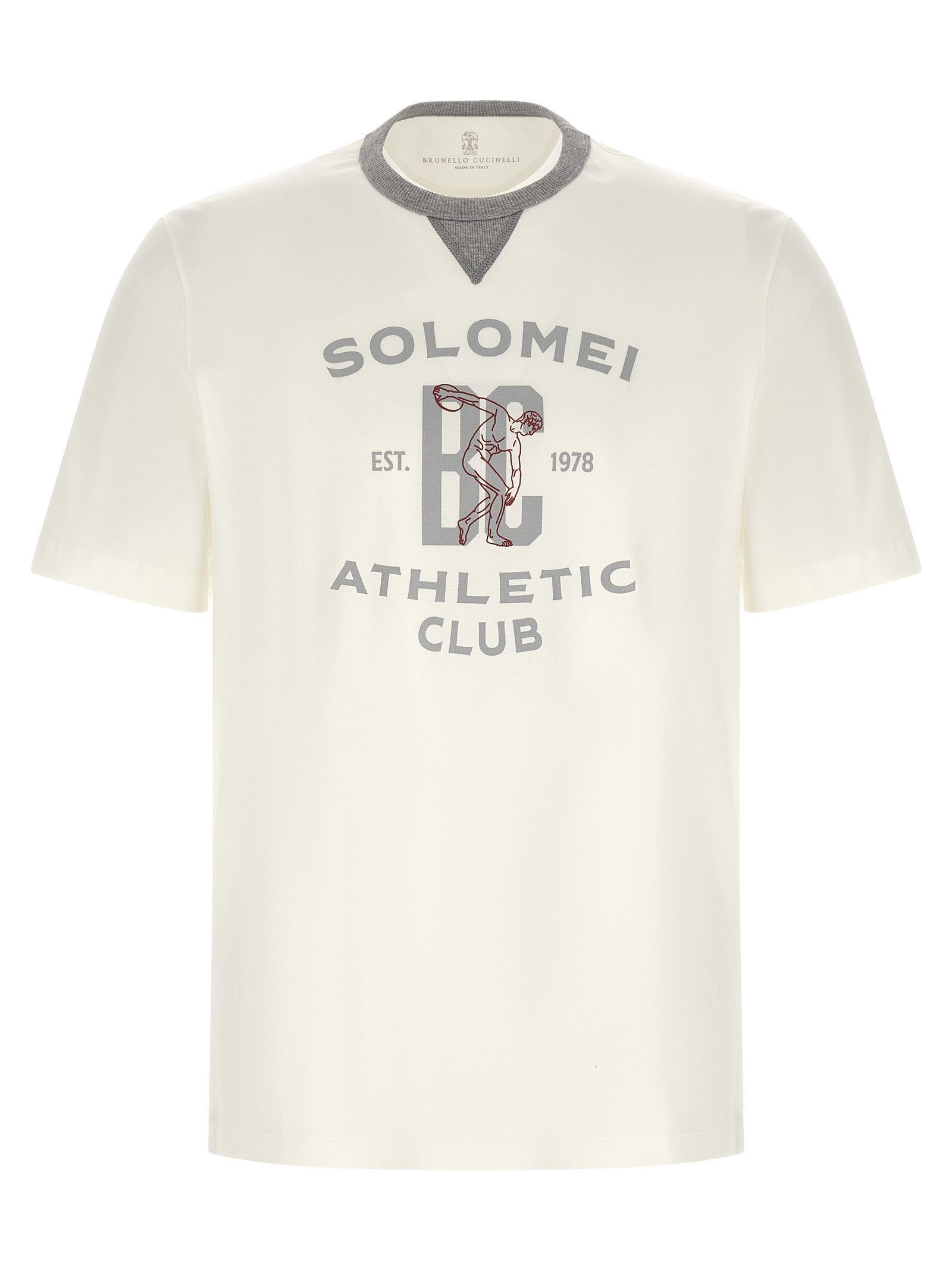 Brunello Cucinelli Printed T-Shirt Size US L / EU 52-54 / 3 - 1 Thumbnail