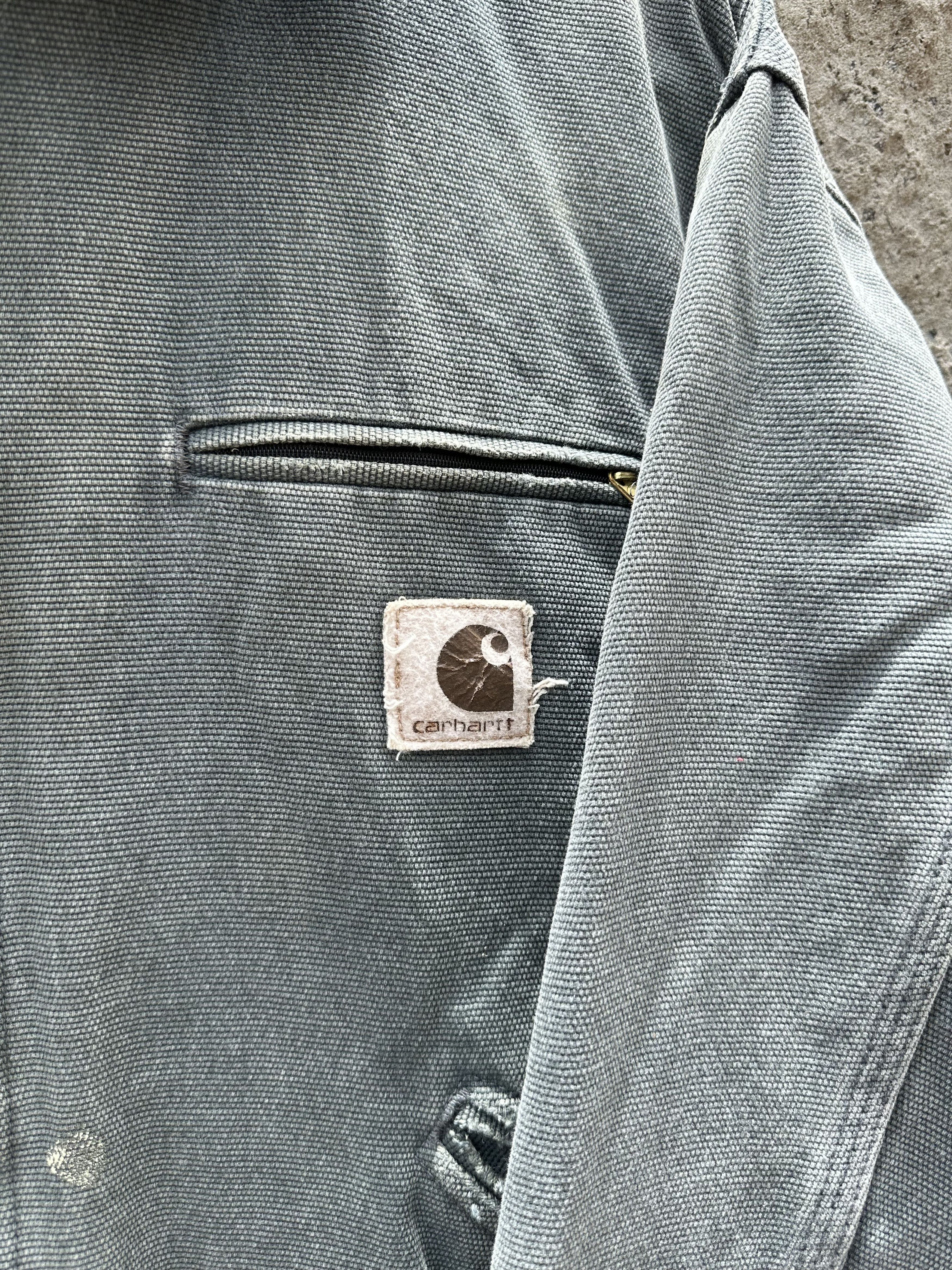 Carhartt 90s Carhartt Detroit Jacket J01 - Faded Gray / Distressed Size US L / EU 52-54 / 3 - 3 Thumbnail