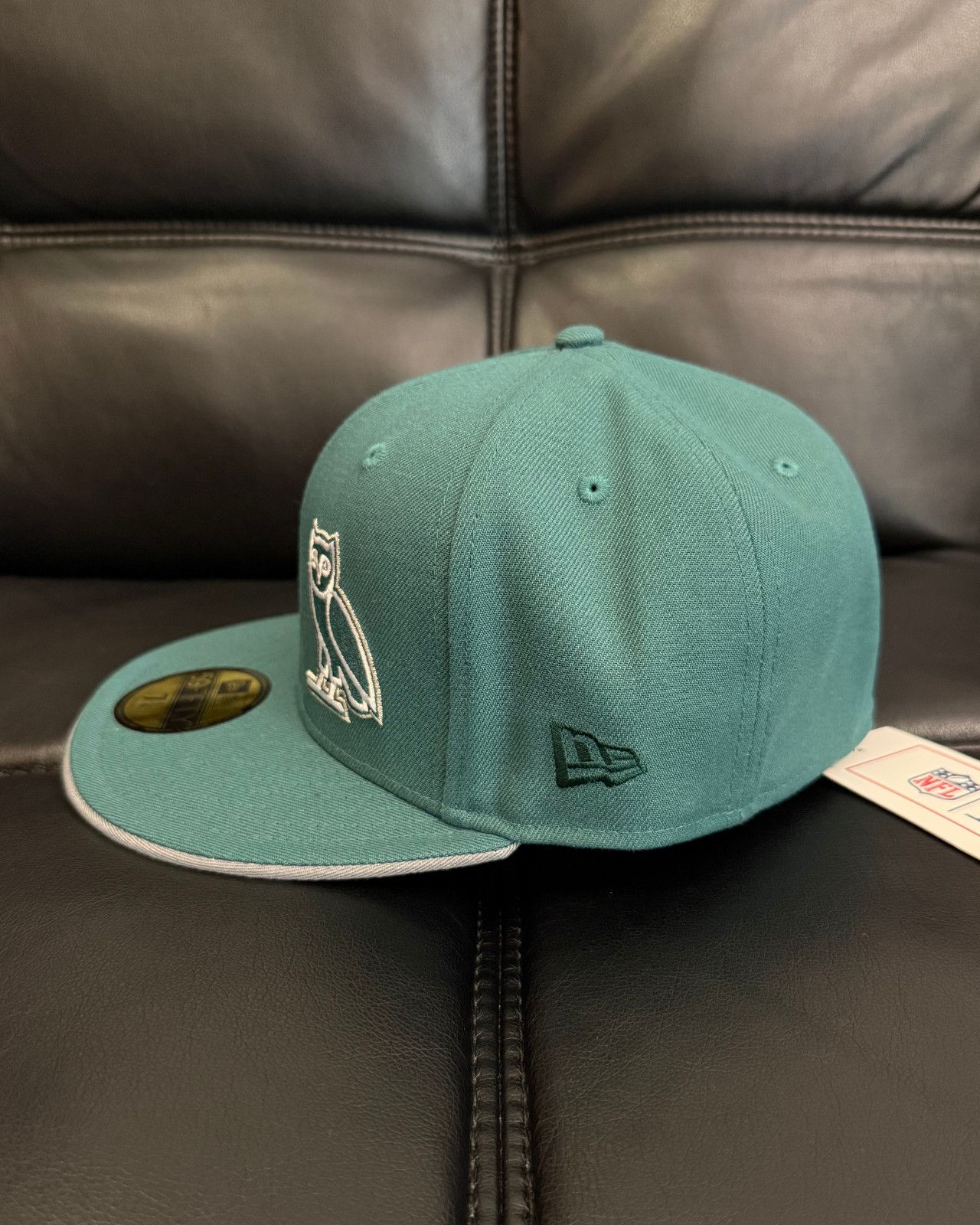 New Era 7 1/4 - OVO x New Era x NFL Philadelphia Eagles Fitted Hat Size ONE SIZE - 6 Thumbnail