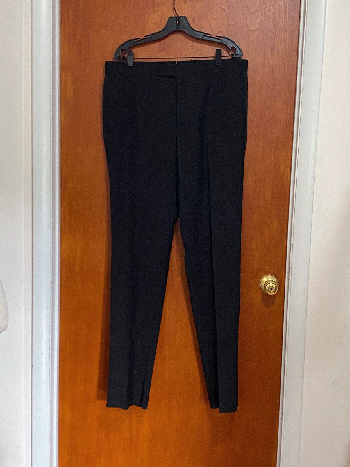Z Zegna Zegna Flat Front Tuxedo Trousers size 7-54R/ fit 36” waist Size 54R - 15 Thumbnail