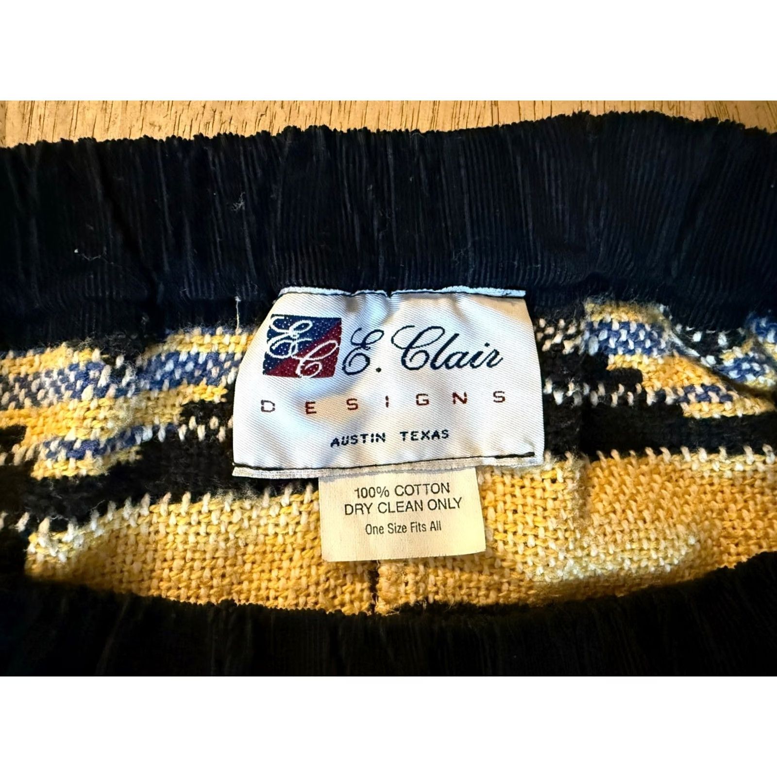Vintage VTG E. Claire Designs Southwestern Print Cotton Maxi Skirt One Size Women Boho Size 42" / US 20 - 4 Thumbnail
