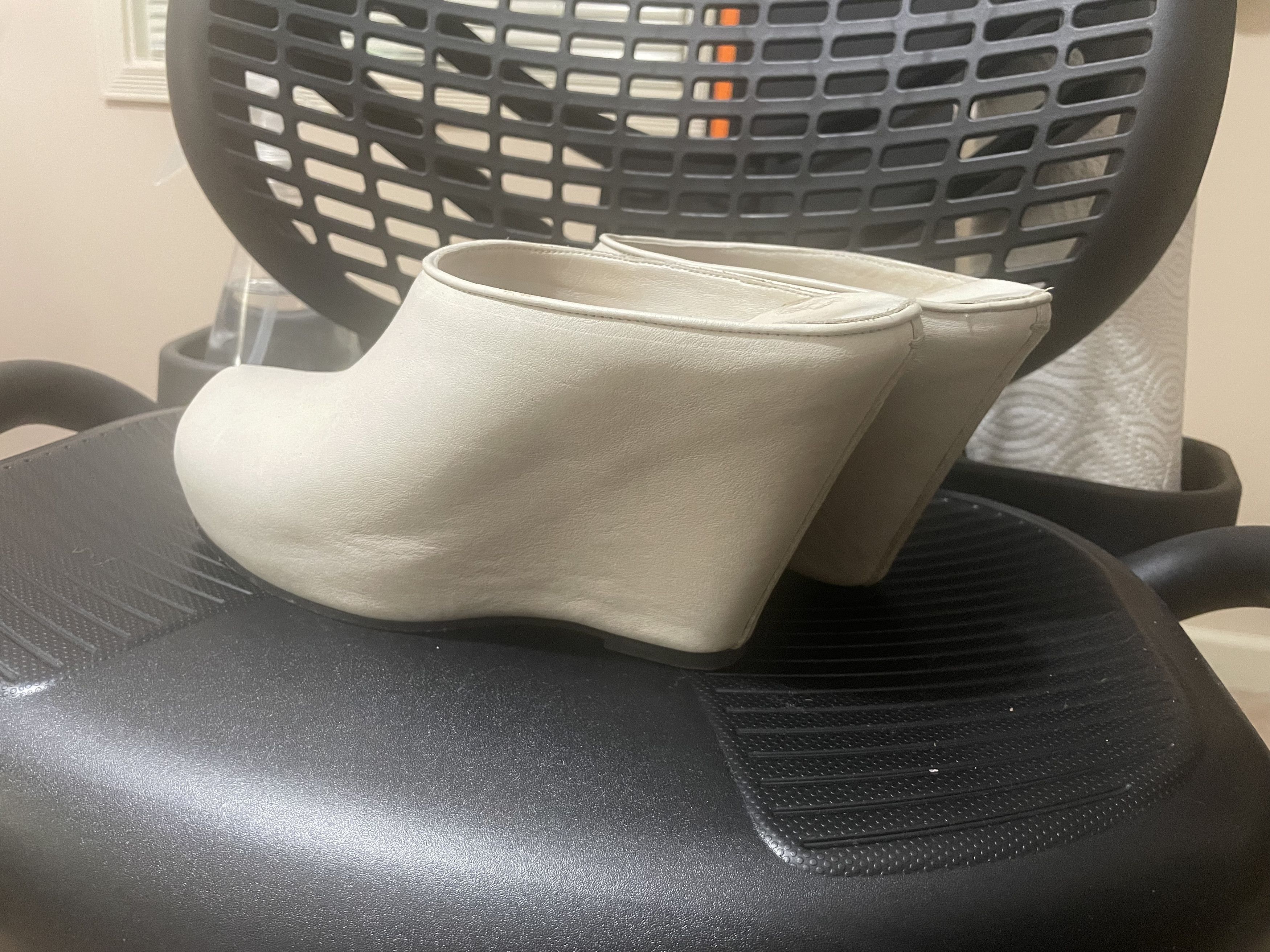 Rick Owens Rick Owens Milk Leather Platform Wedge Mules Clogs Size US 8 / IT 38 - 2 Thumbnail