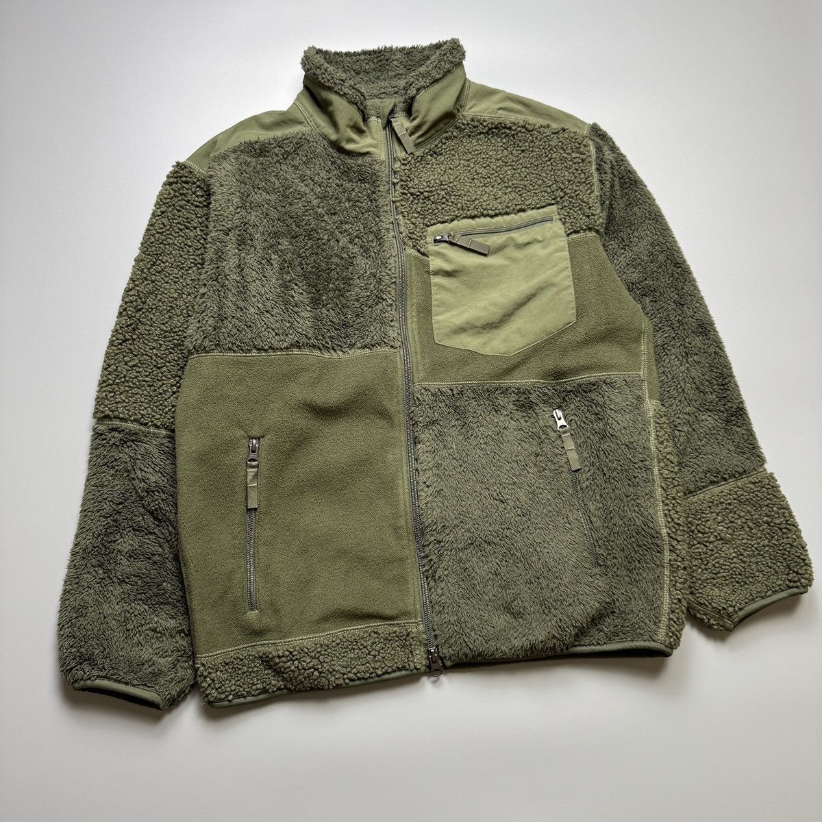 Engineered Garments × Uniqlo Uniqlo x Engineered Garments - Fleece Army Green Jacket Size US M / EU 48-50 / 2 - 5 Thumbnail