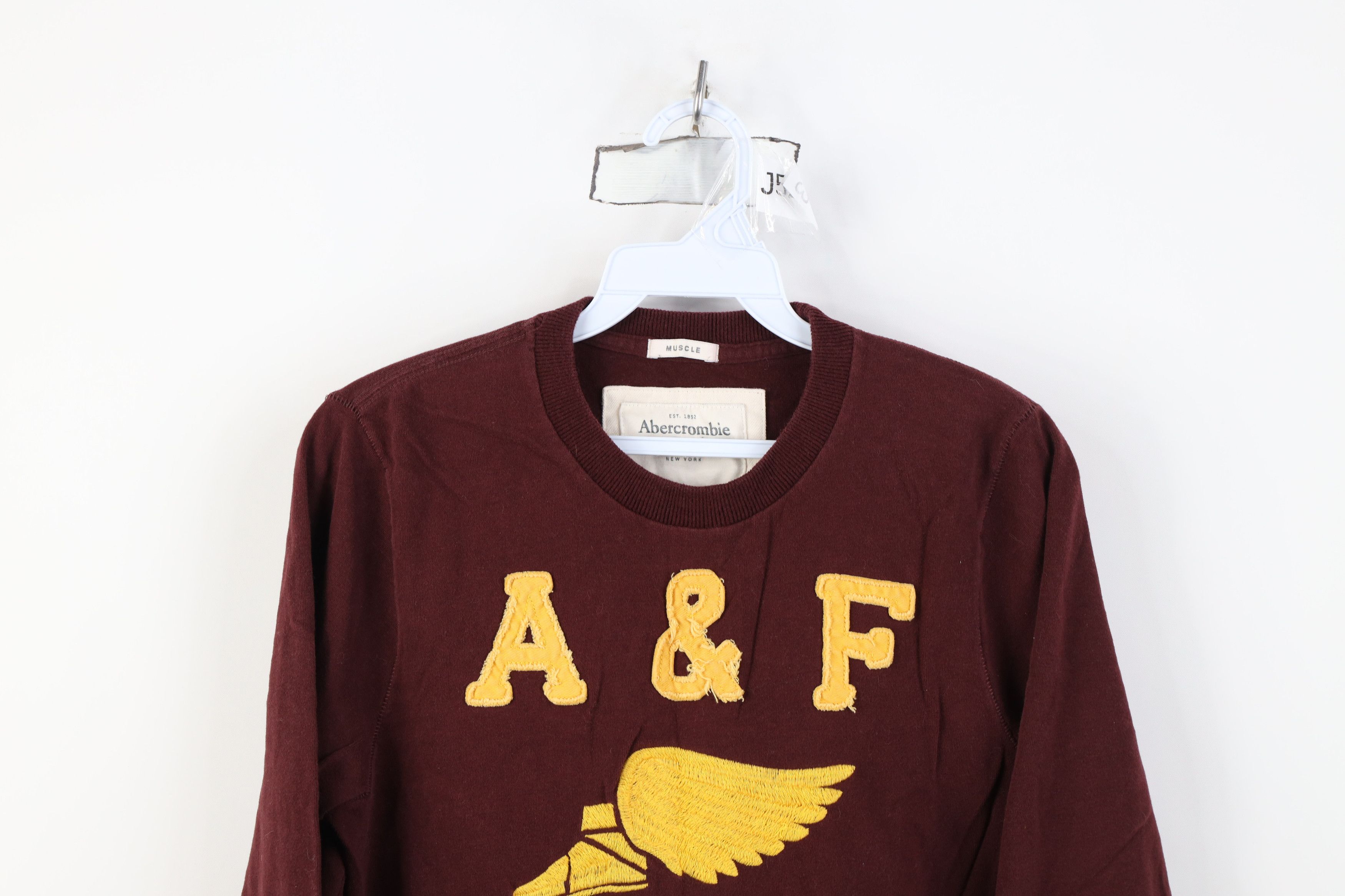 Abercrombie & Fitch Vintage 90s Y2K Abercrombie & Fitch Shoe Long Sleeve T-Shirt Size US S / EU 44-46 / 1 - 2 Thumbnail