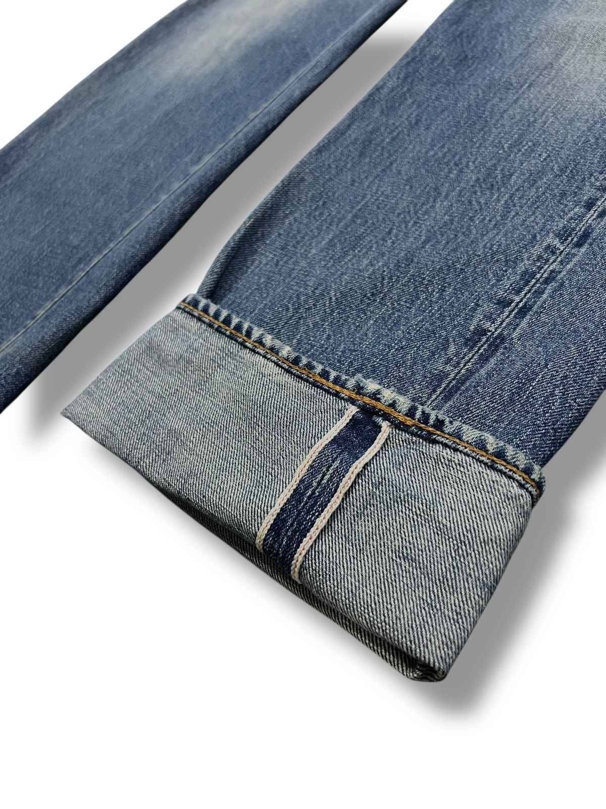 Denime Vintage 90s Sewing Chop O’alls Selvedge Denim Japan Size US 29 - 8 Thumbnail