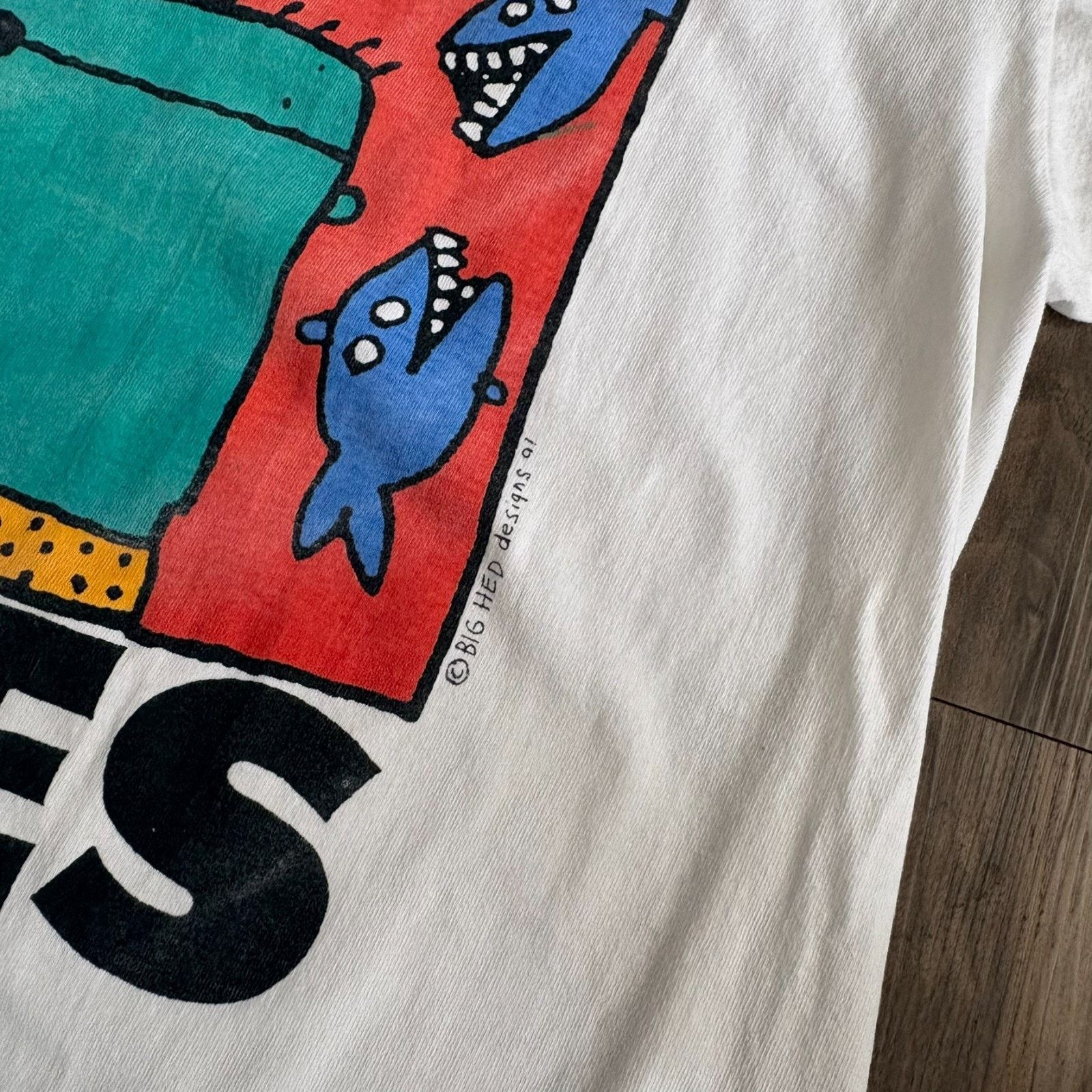 Anvil × Vintage Vintage Big Hed Mystic Blues Art T-Shirt Men's Size L Size US L / EU 52-54 / 3 - 6 Thumbnail
