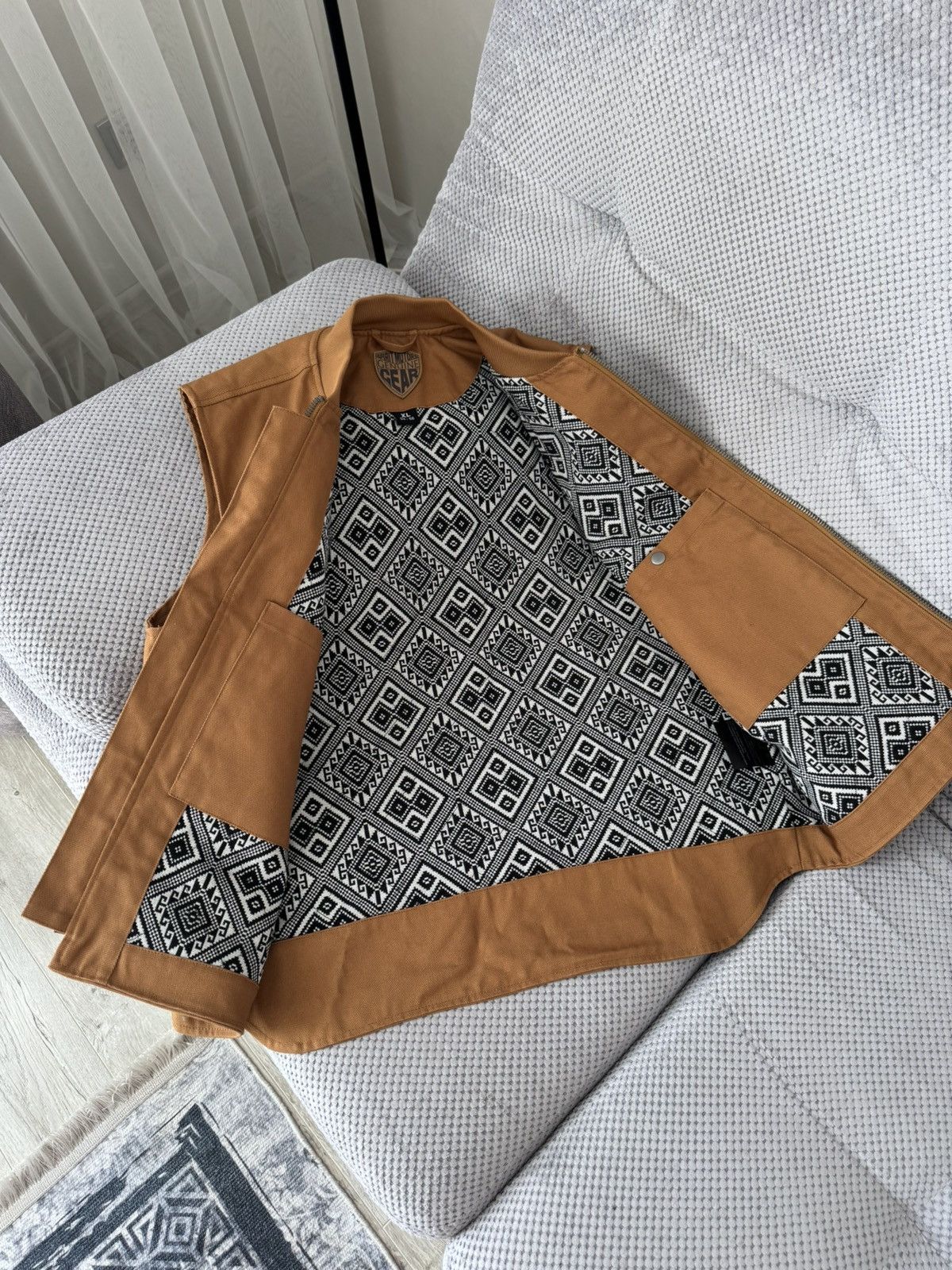 Other Spirit Motors Canvas Brown Cycling Vest Size US XL / EU 56 / 4 - 8 Thumbnail