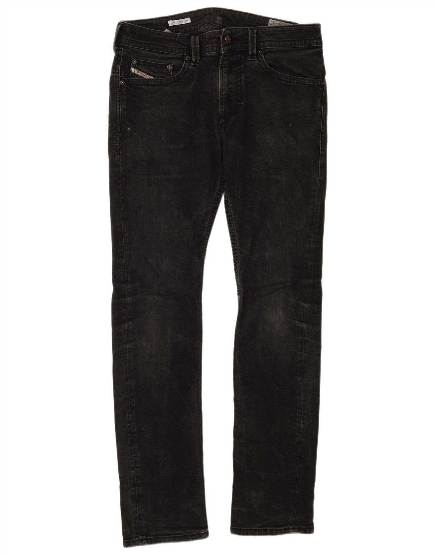Mens Thavar Slim Skinny Jeans W30 L32 Grey Cotton
