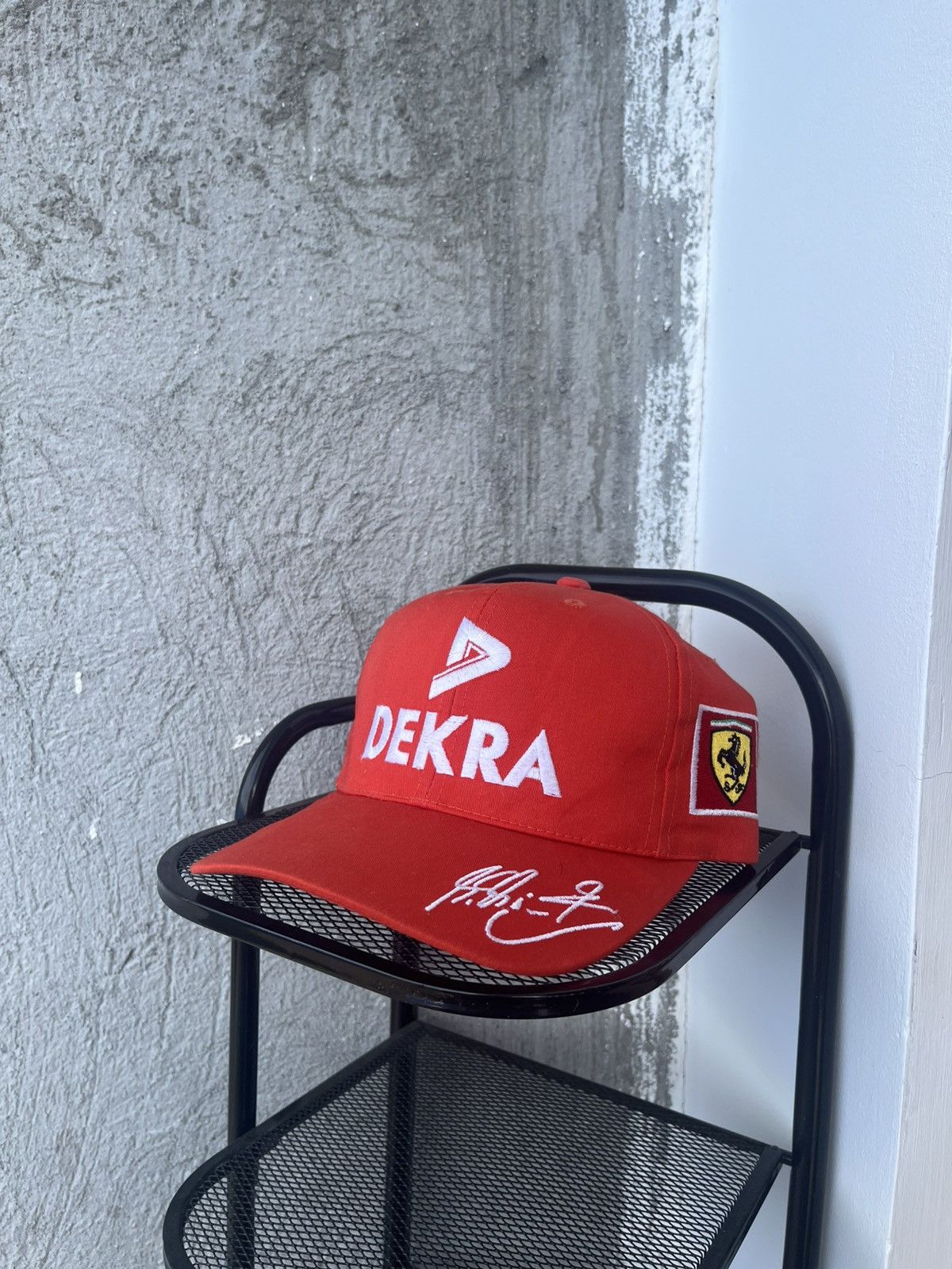 Ferrari Vintage 1990s Ferrari Formula 1 Michael Schumacher Dekra Cap Size ONE SIZE - 1 Thumbnail