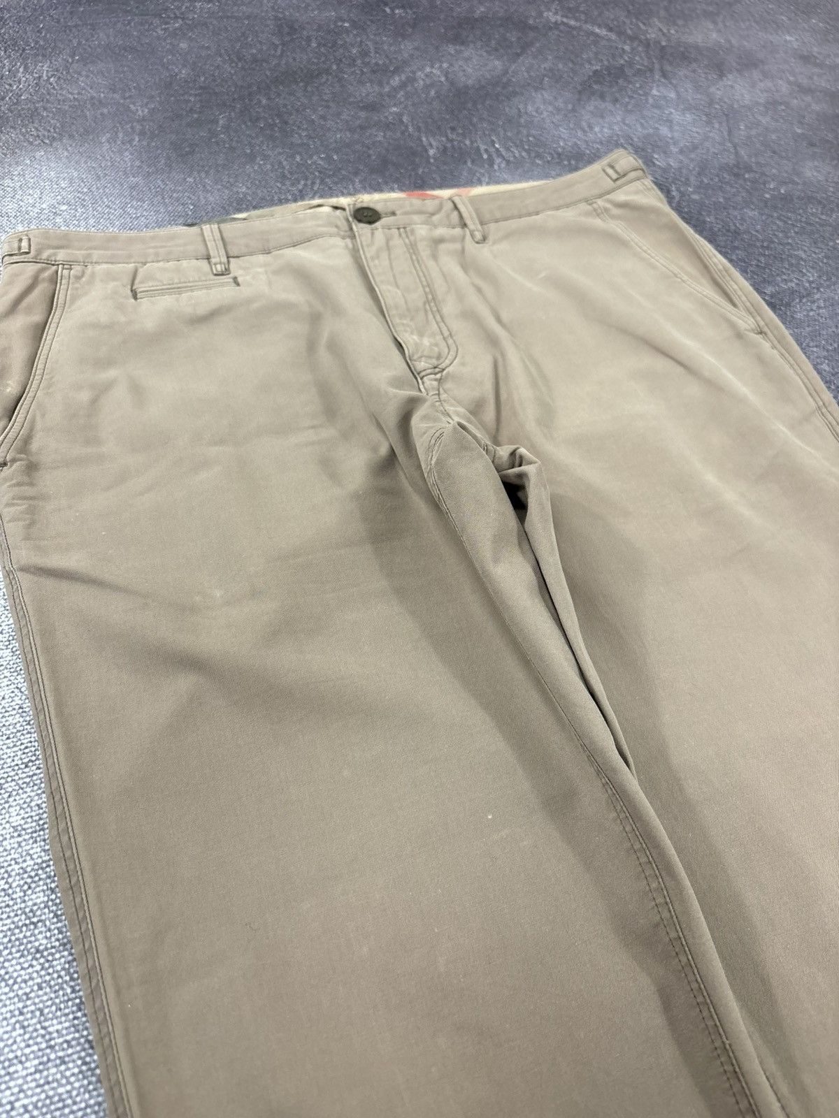 Burberry Burberry Brit Women’s Beige Straight Fit Luxury Chino Pants Size 34" / US 12 / IT 48 - 6 Thumbnail
