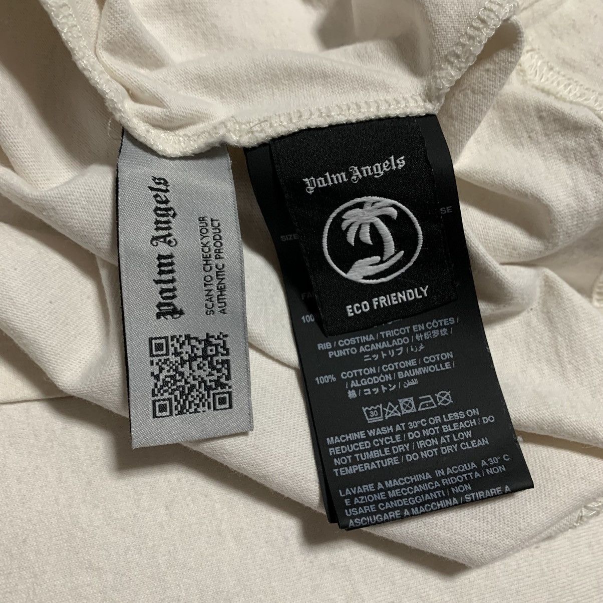 Palm Angels Palm Angels Large Classic Bear Cream White Tee Size US L / EU 52-54 / 3 - 5 Thumbnail