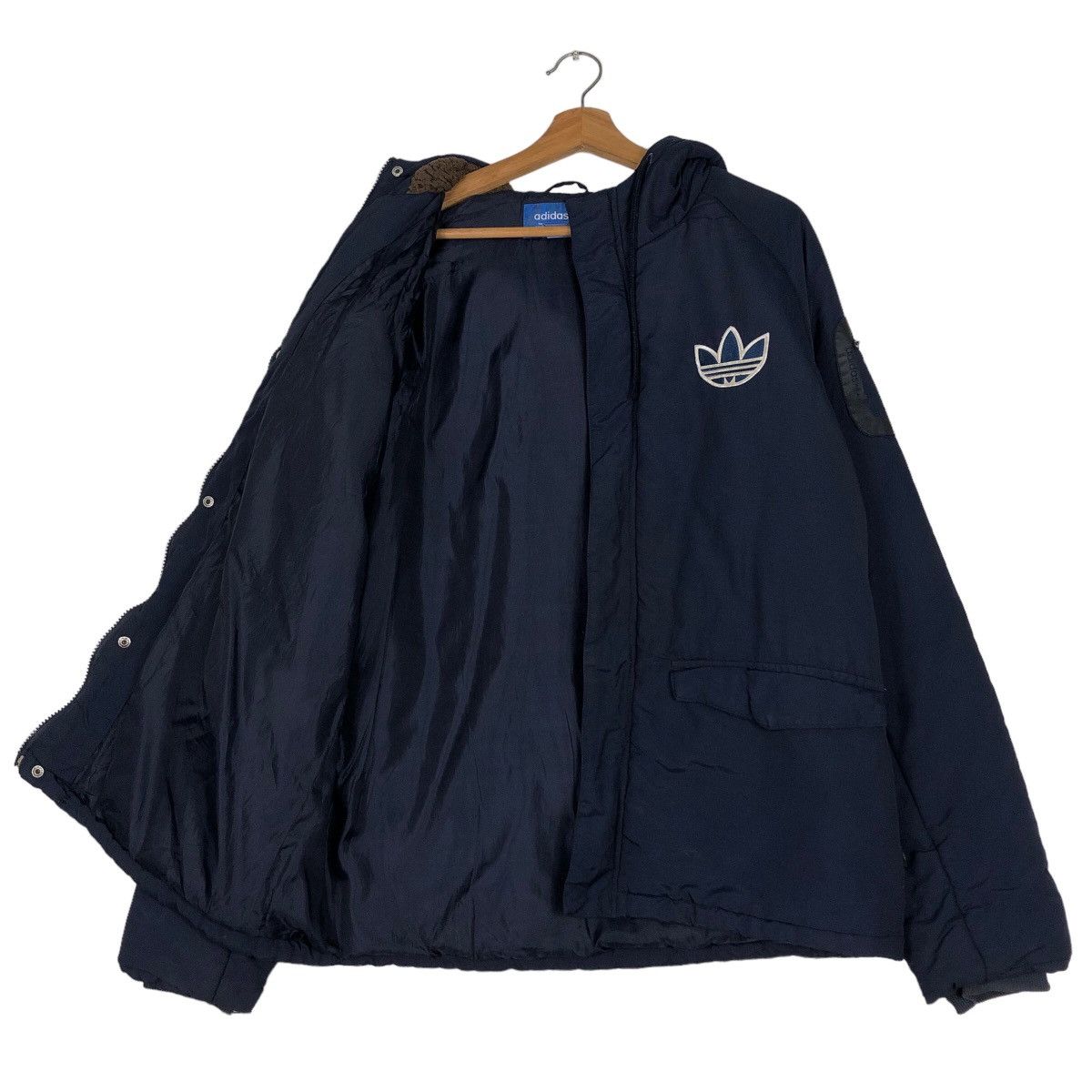 Adidas 🔥Vtg Biker Puffer Down Light Jacket Adidas Size US M / EU 48-50 / 2 - 11 Thumbnail
