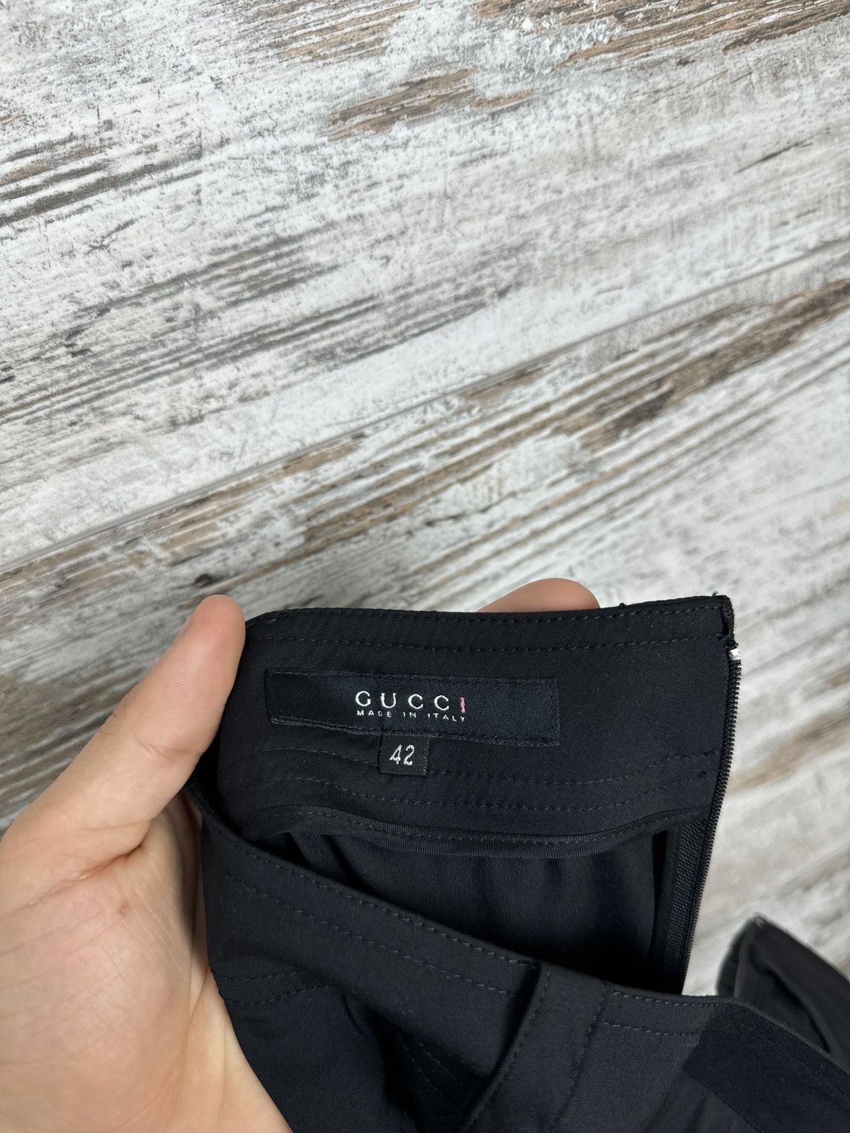Gucci Women’s Gucci Skirt black luxury vintage Lana wool Size M / US 6-8 / IT 42-44 - 7 Thumbnail