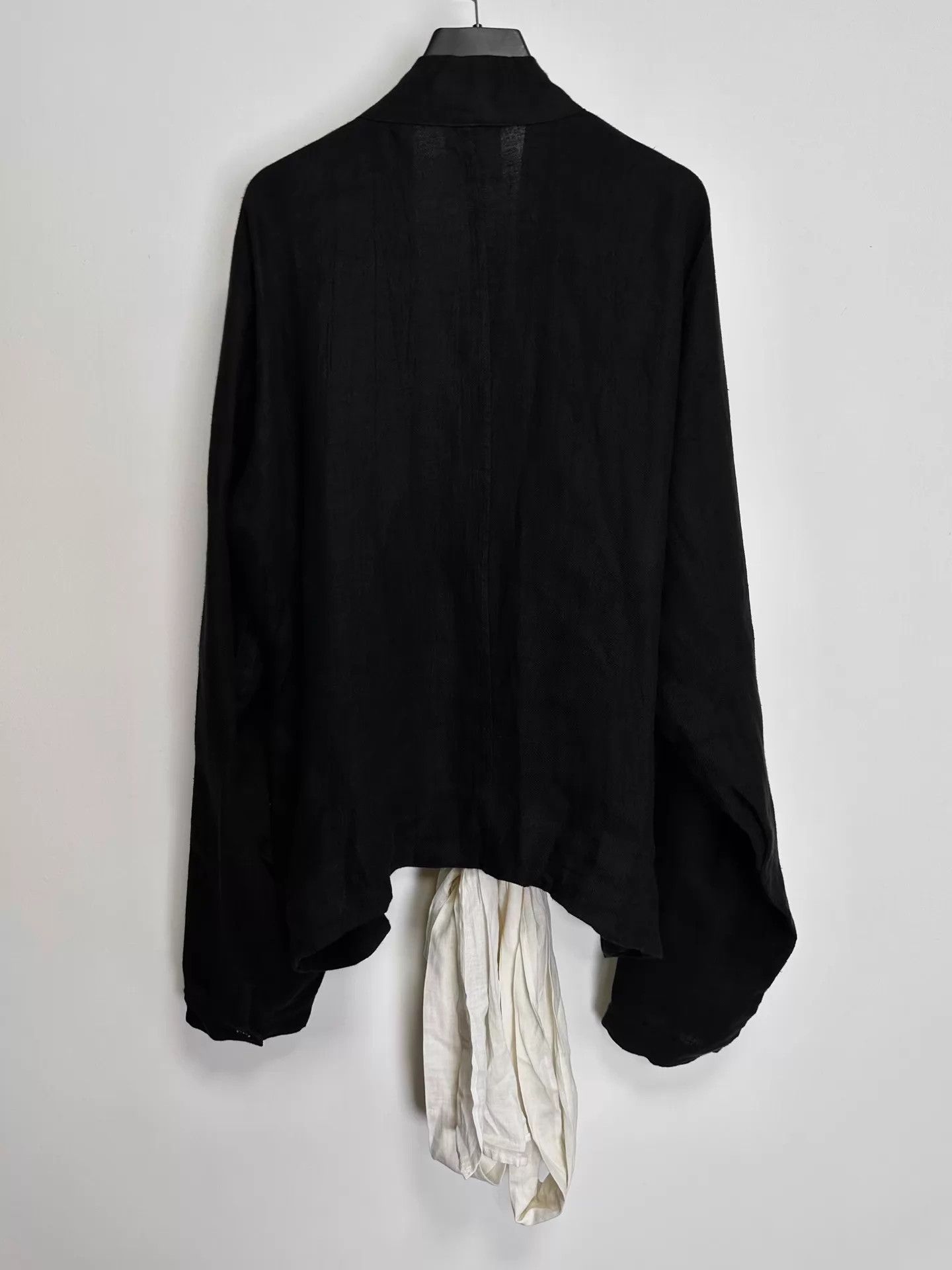 Yohji Yamamoto Yohji Yamamoto 1985SS Draped Linen Jacket free size Size US M / EU 48-50 / 2 - 2 Thumbnail