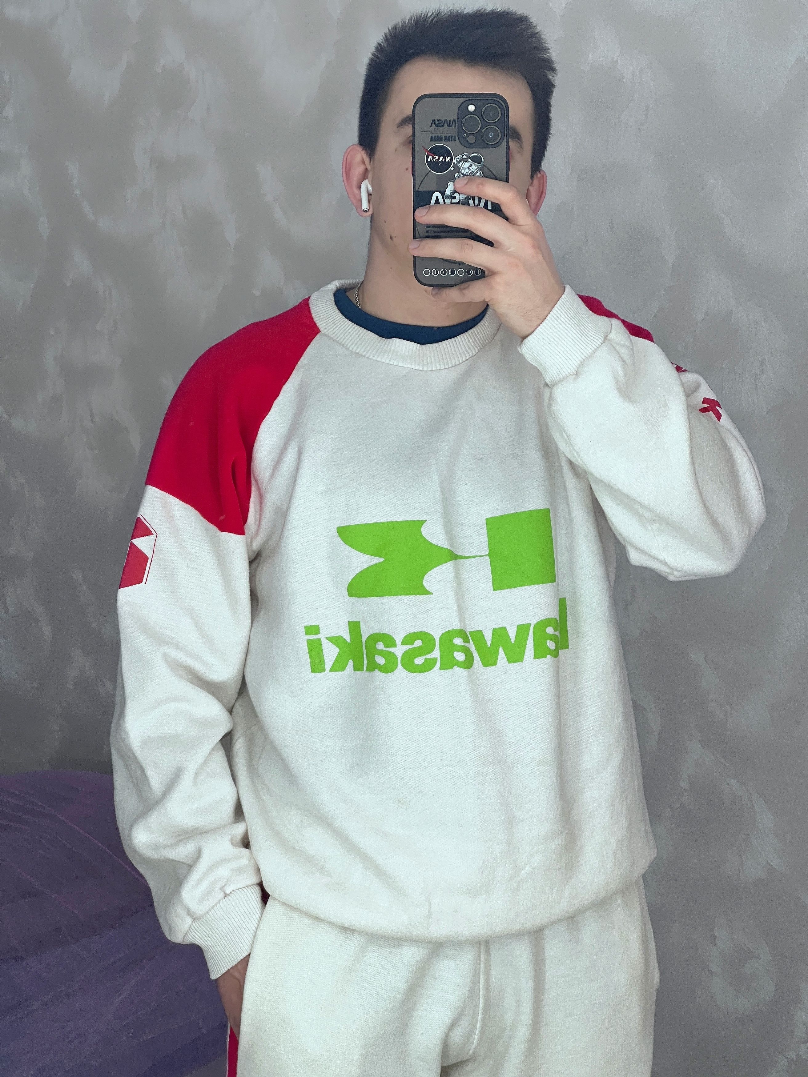 Vintage Vintage Kawasaki Track Suit Racing Speed Size US M / EU 48-50 / 2 - 6 Thumbnail