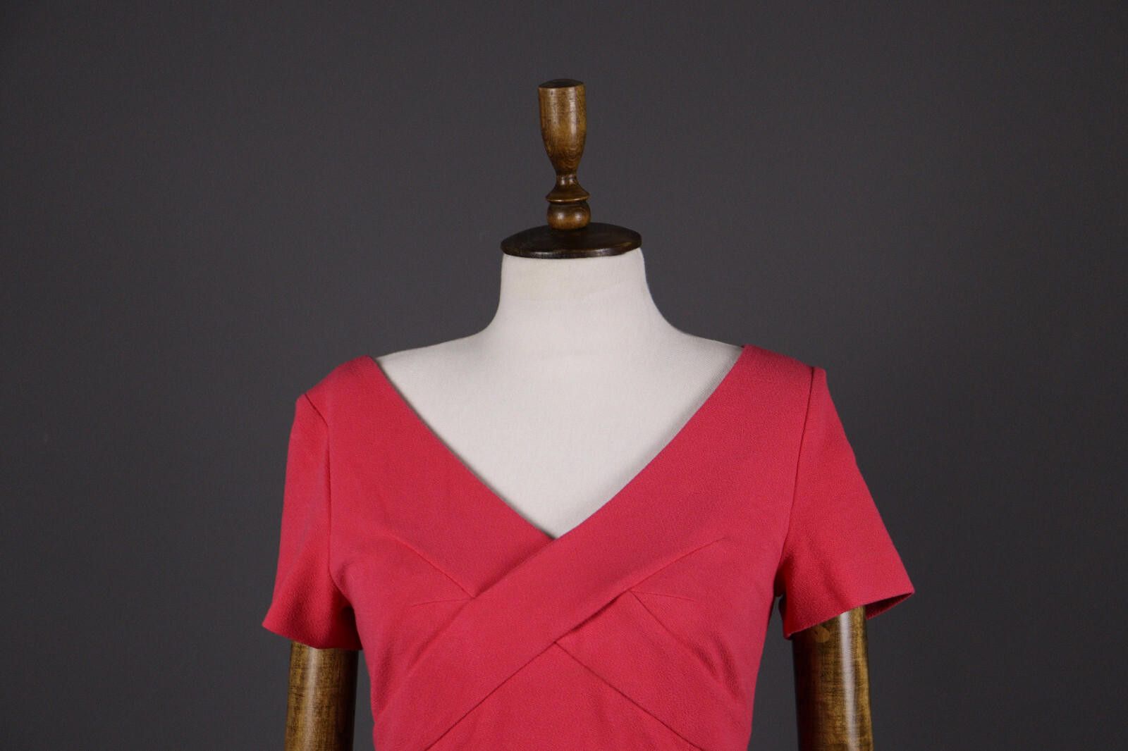 Designer Marc Cain Red Party Cocktail Bodycon Sheath Dress Size 3 Size M / US 6-8 / IT 42-44 - 2 Thumbnail