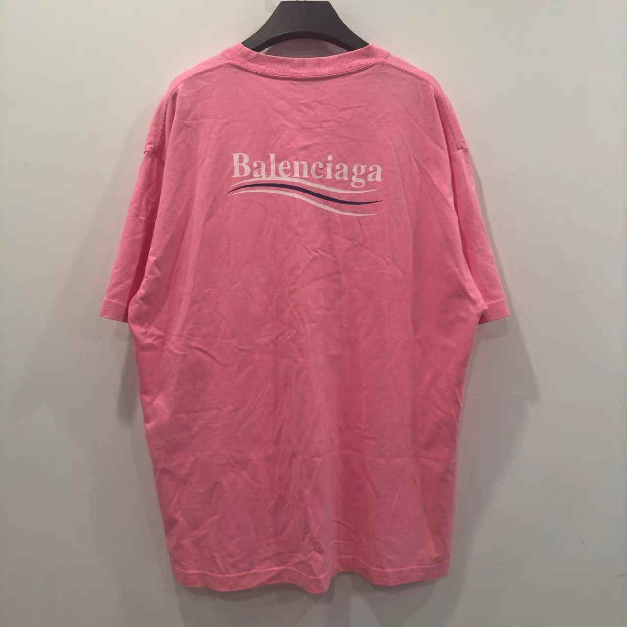 Balenciaga Balenciaga Pink Wave Short Sleeve K28 Size US S / EU 44-46 / 1 - 2 Thumbnail